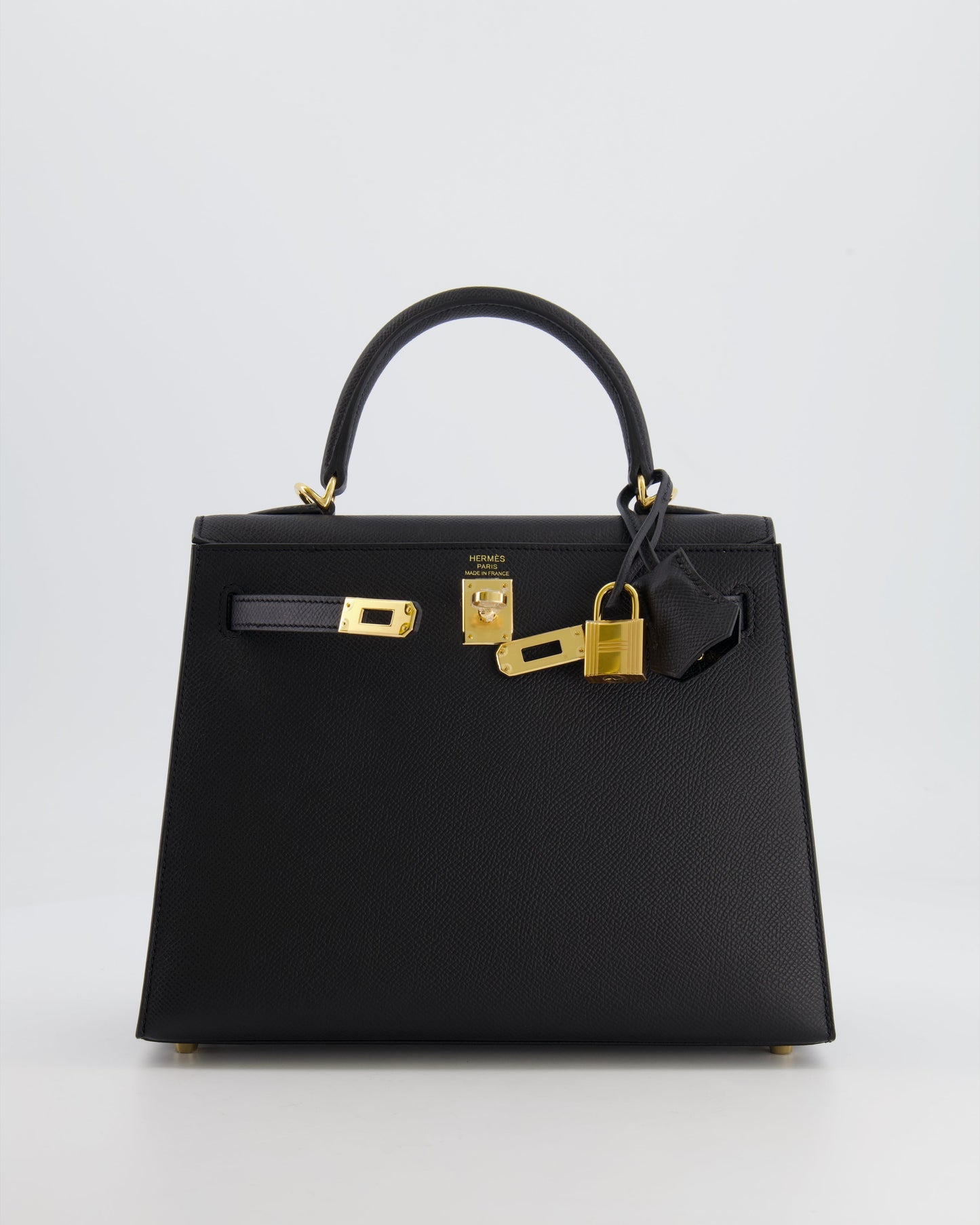 *HOLY GRAIL* Herm�s Kelly 25 Sellier Bag in Noir Epsom Leather with Gold Hardware
