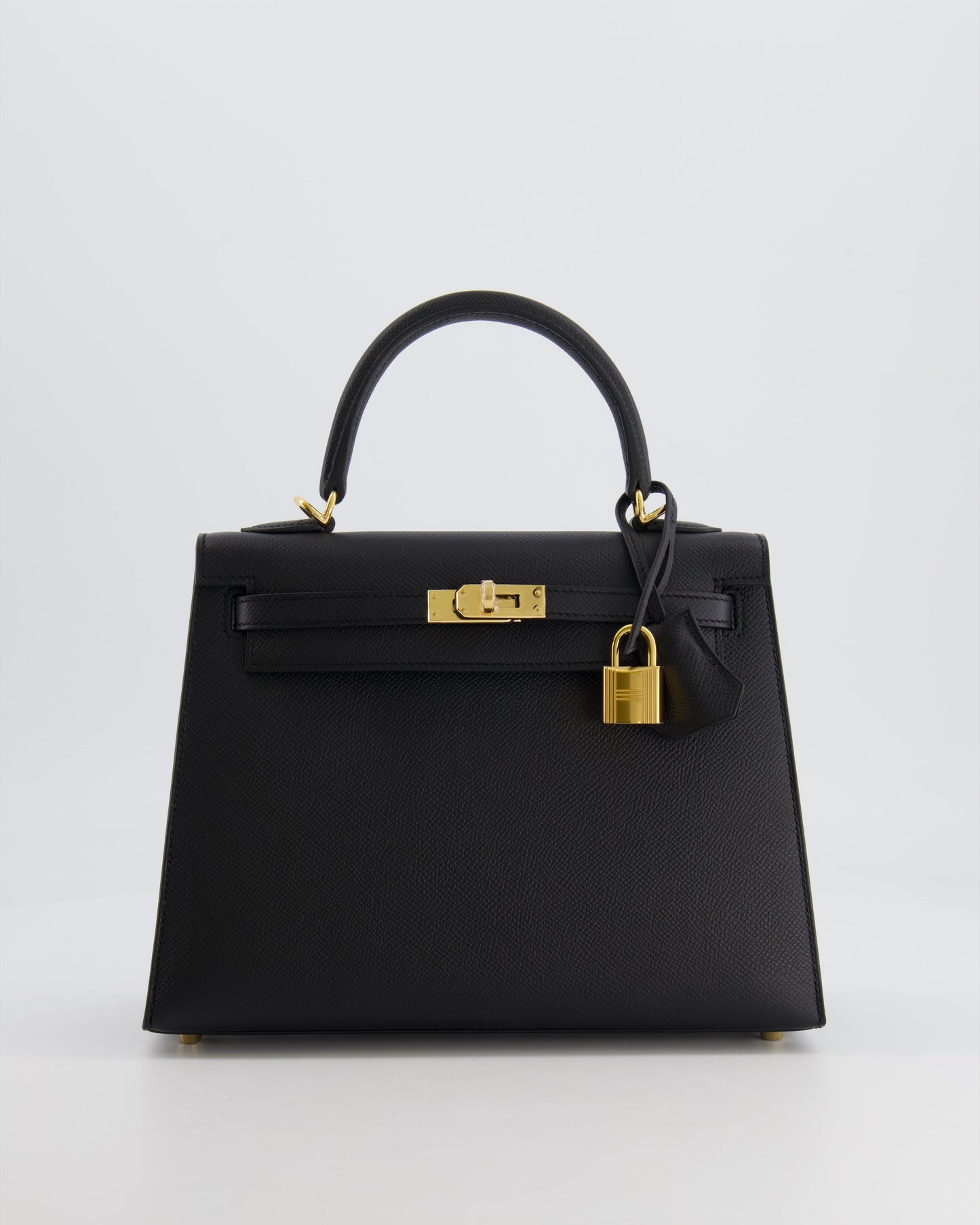 *HOLY GRAIL* Herm�s Kelly 25 Sellier Bag in Noir Epsom Leather with Gold Hardware