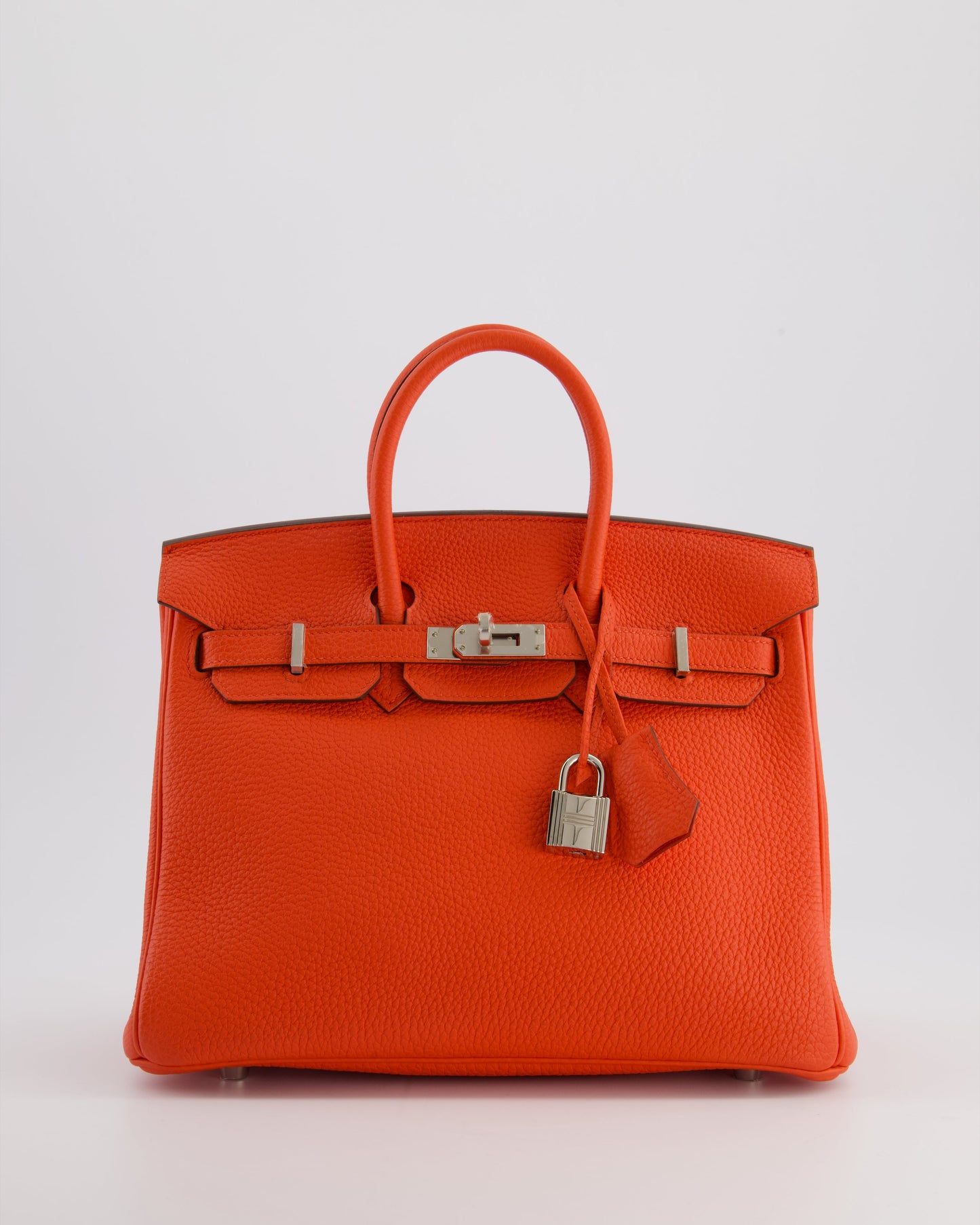 Herm�s Birkin 25 Retourne Bag in Capucine Togo Leather and Palladium Hardware