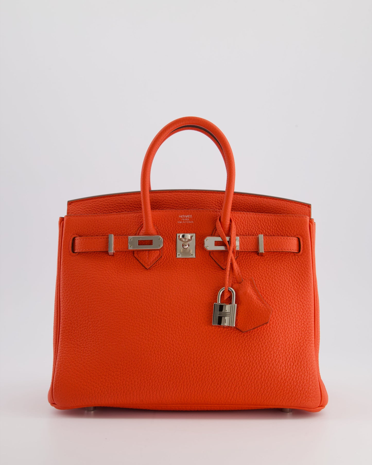 Herm�s Birkin 25 Retourne Bag in Capucine Togo Leather and Palladium Hardware