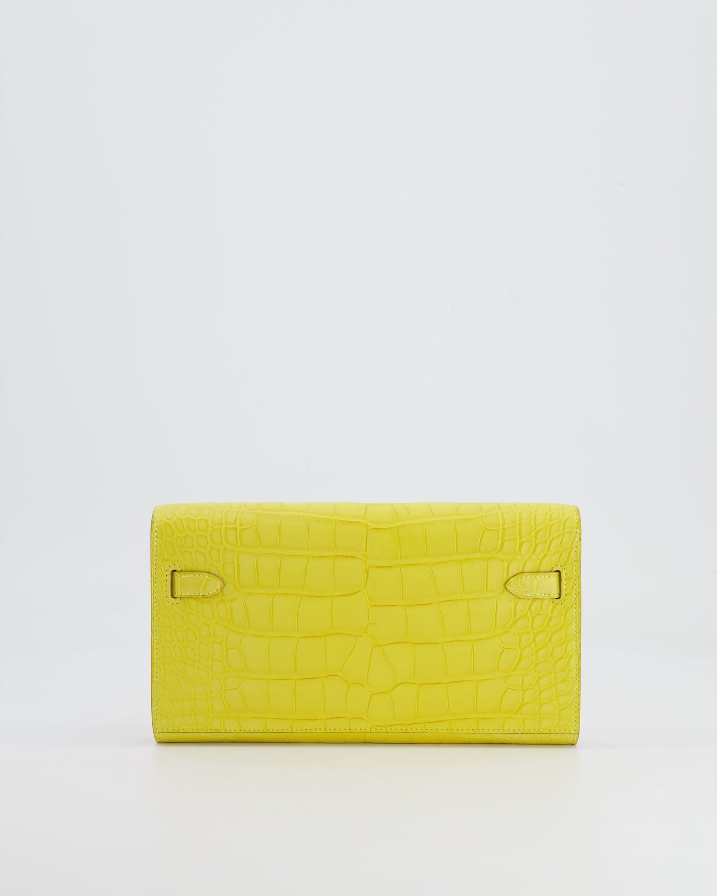 *RARE* Herm�s Kelly To Go Bag in Jaune Mimosa Alligator Mississippiensis Leather with Gold Hardware