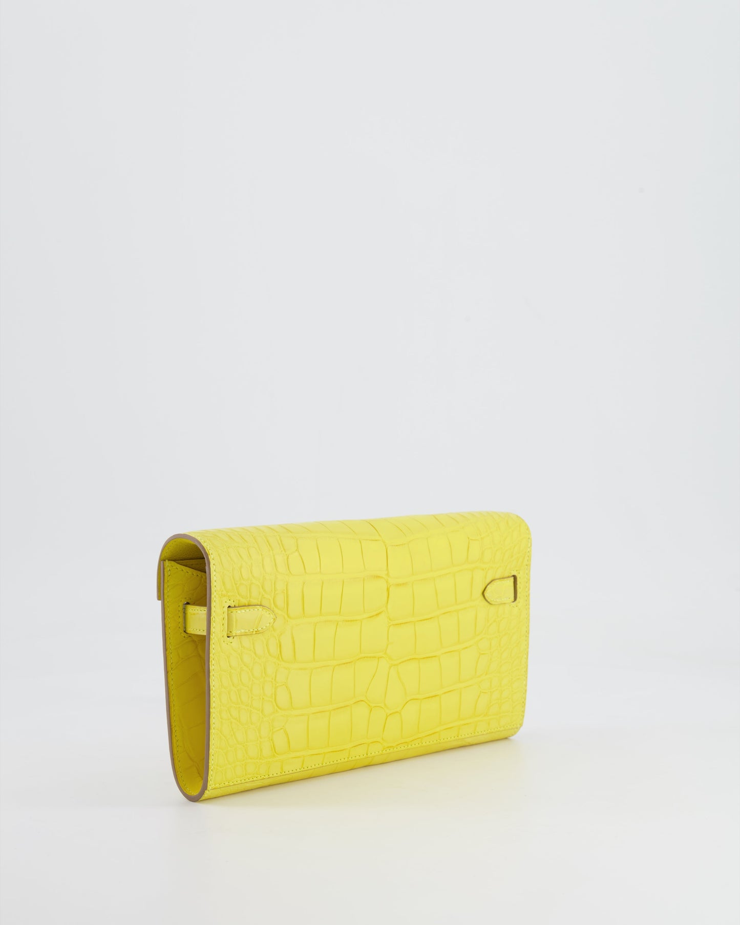 *RARE* Herm�s Kelly To Go Bag in Jaune Mimosa Alligator Mississippiensis Leather with Gold Hardware