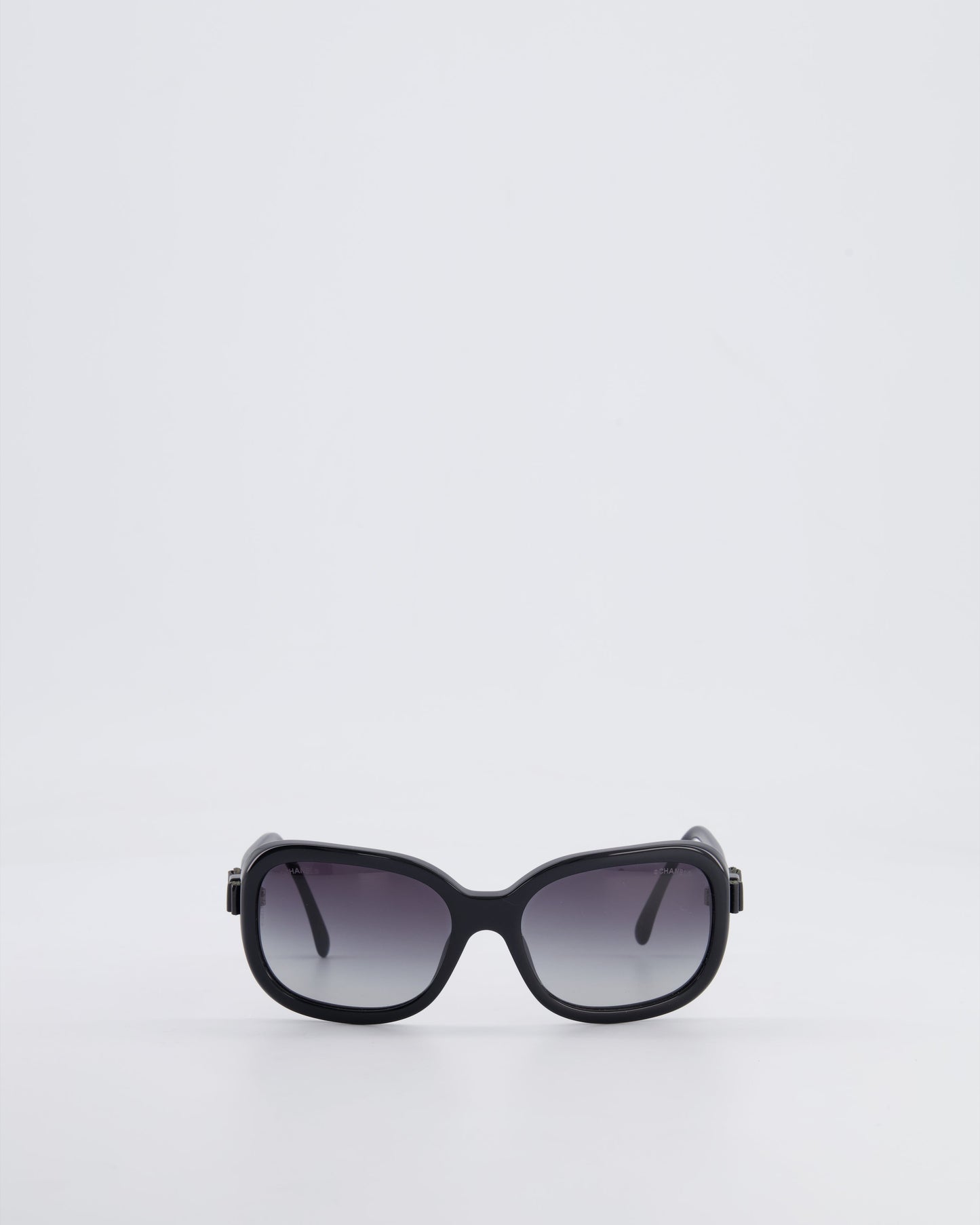 Chanel Black 5280 Sunglasses Ombr?© Frame and CC Logo Bow Details