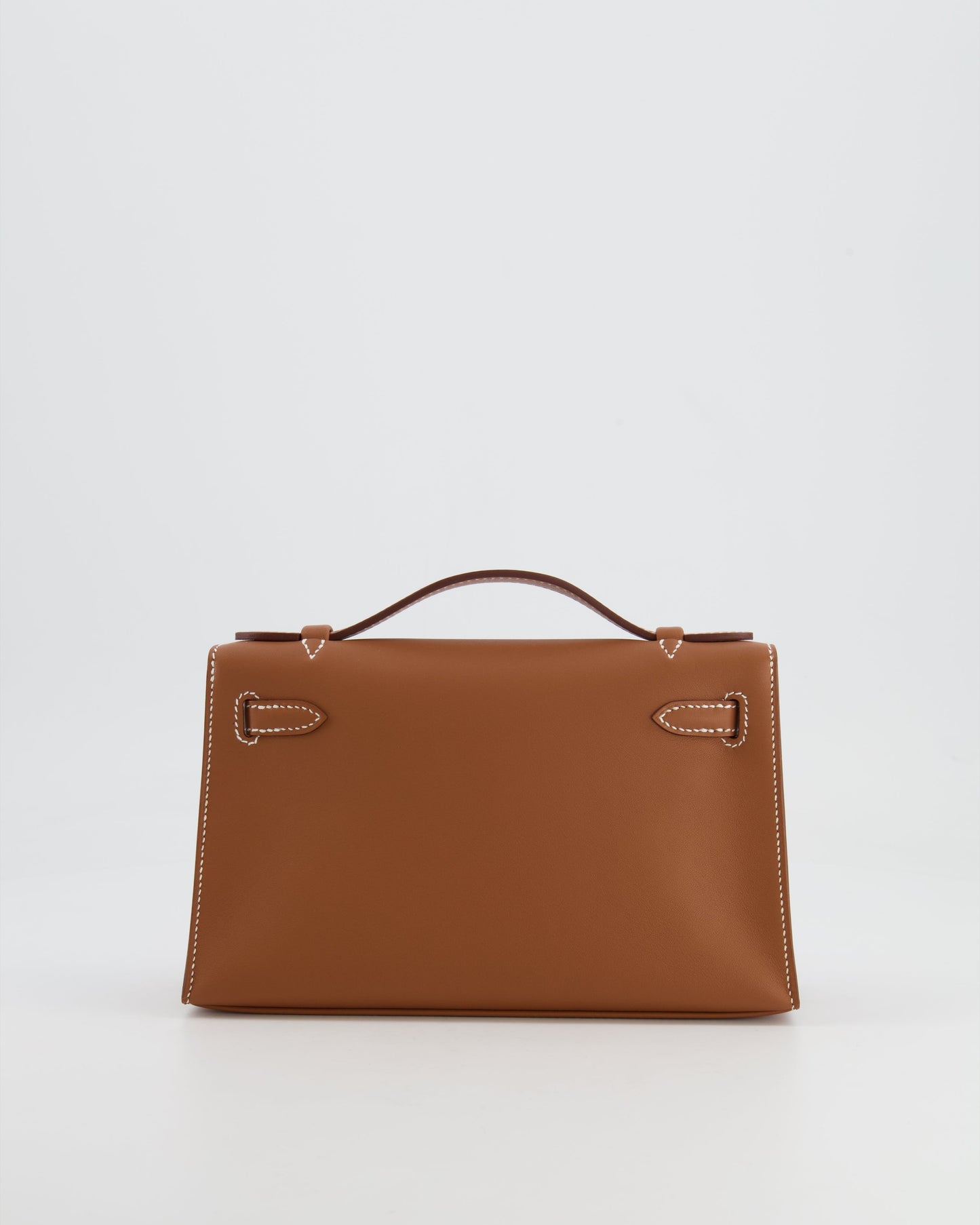 *RARE* Herm�s Mini Kelly Pochette Bag in Gold Swift Leather with Gold Hardware