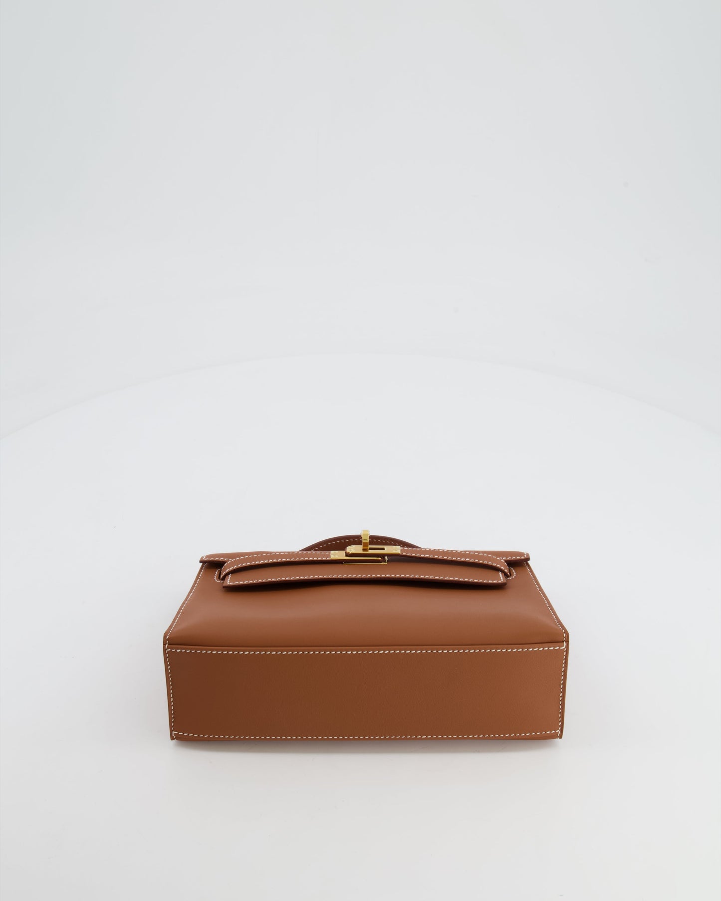 *RARE* Herm�s Mini Kelly Pochette Bag in Gold Swift Leather with Gold Hardware