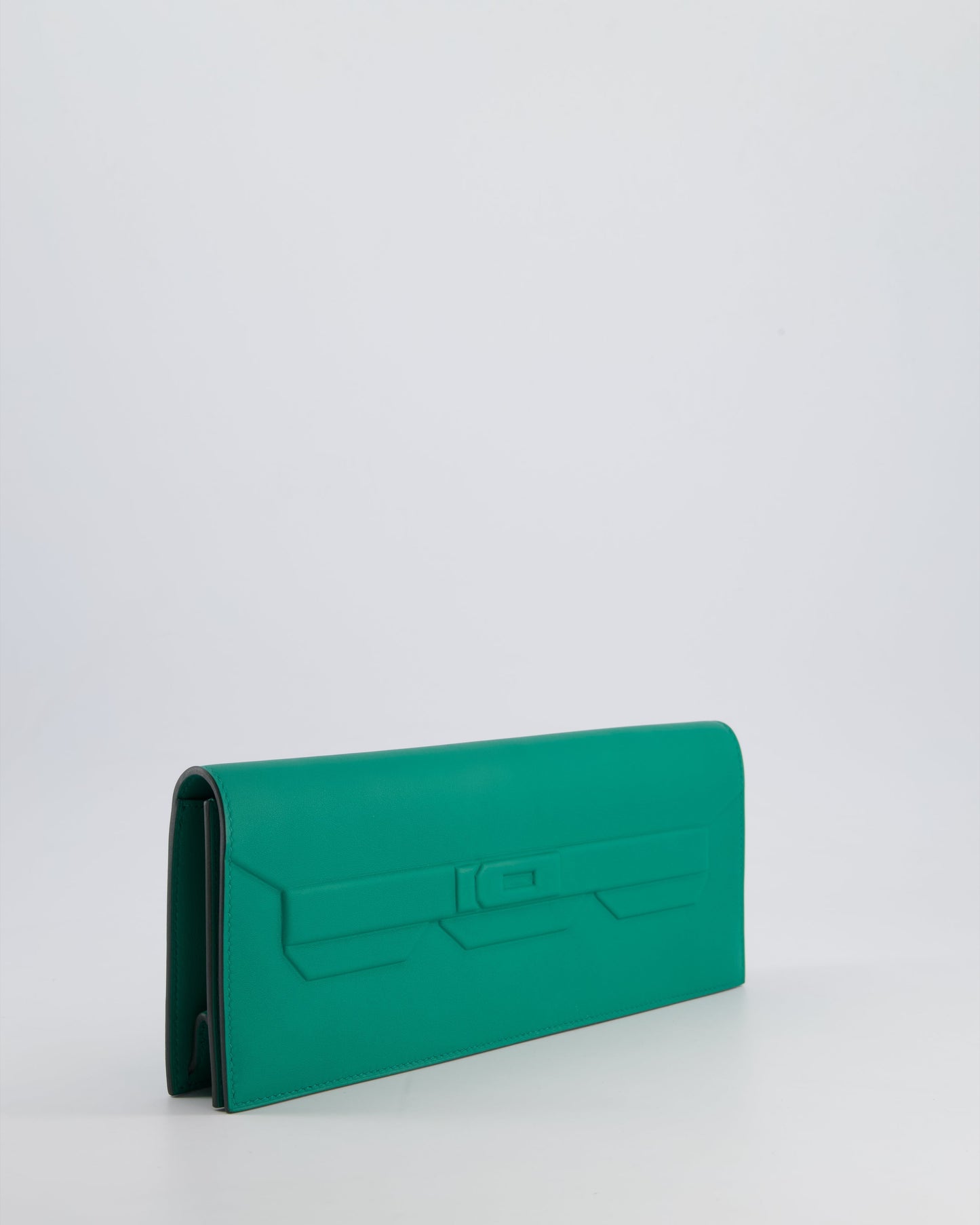 *FIRE PRICE* Herm�s Birkin Cut Shadow Bag In Vert Vertigo Swift Leather