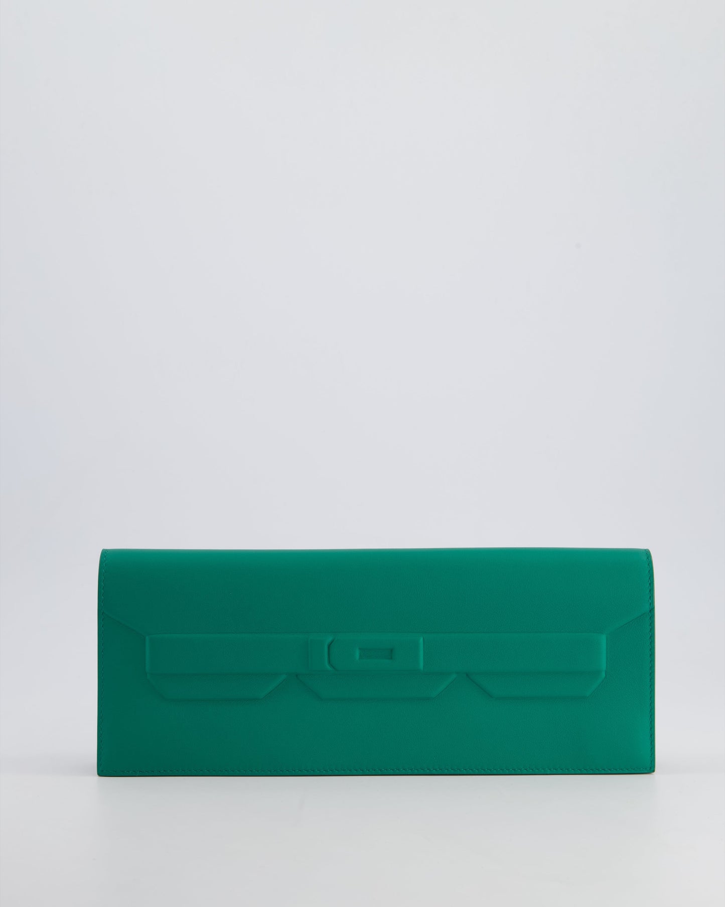 *FIRE PRICE* Herm�s Birkin Cut Shadow Bag In Vert Vertigo Swift Leather