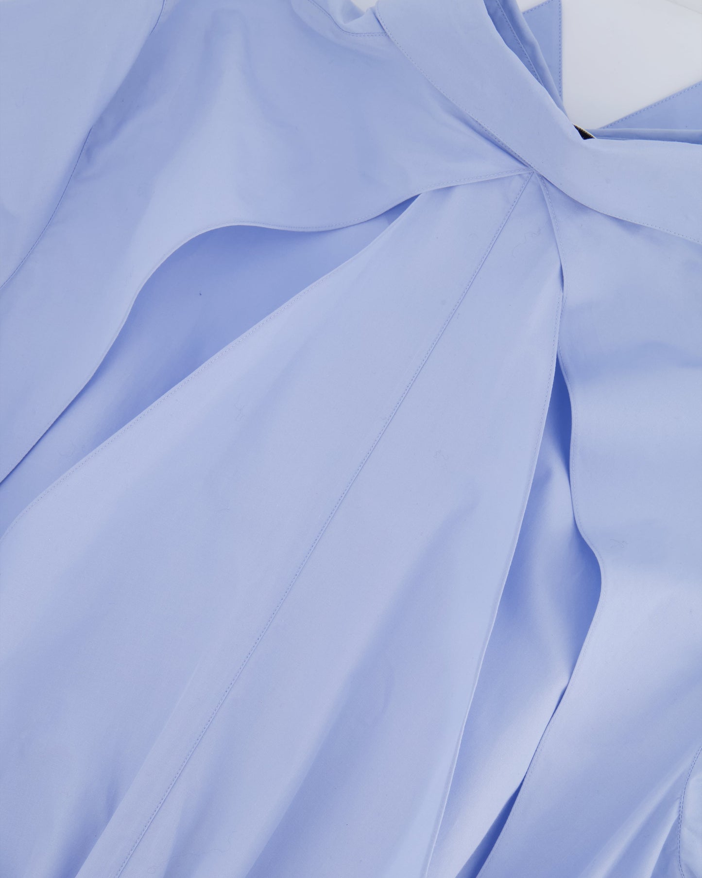 Ala•a Blue Long Sleeve Midi Dress with Back Cut Detail Size FR 36 (UK 8)