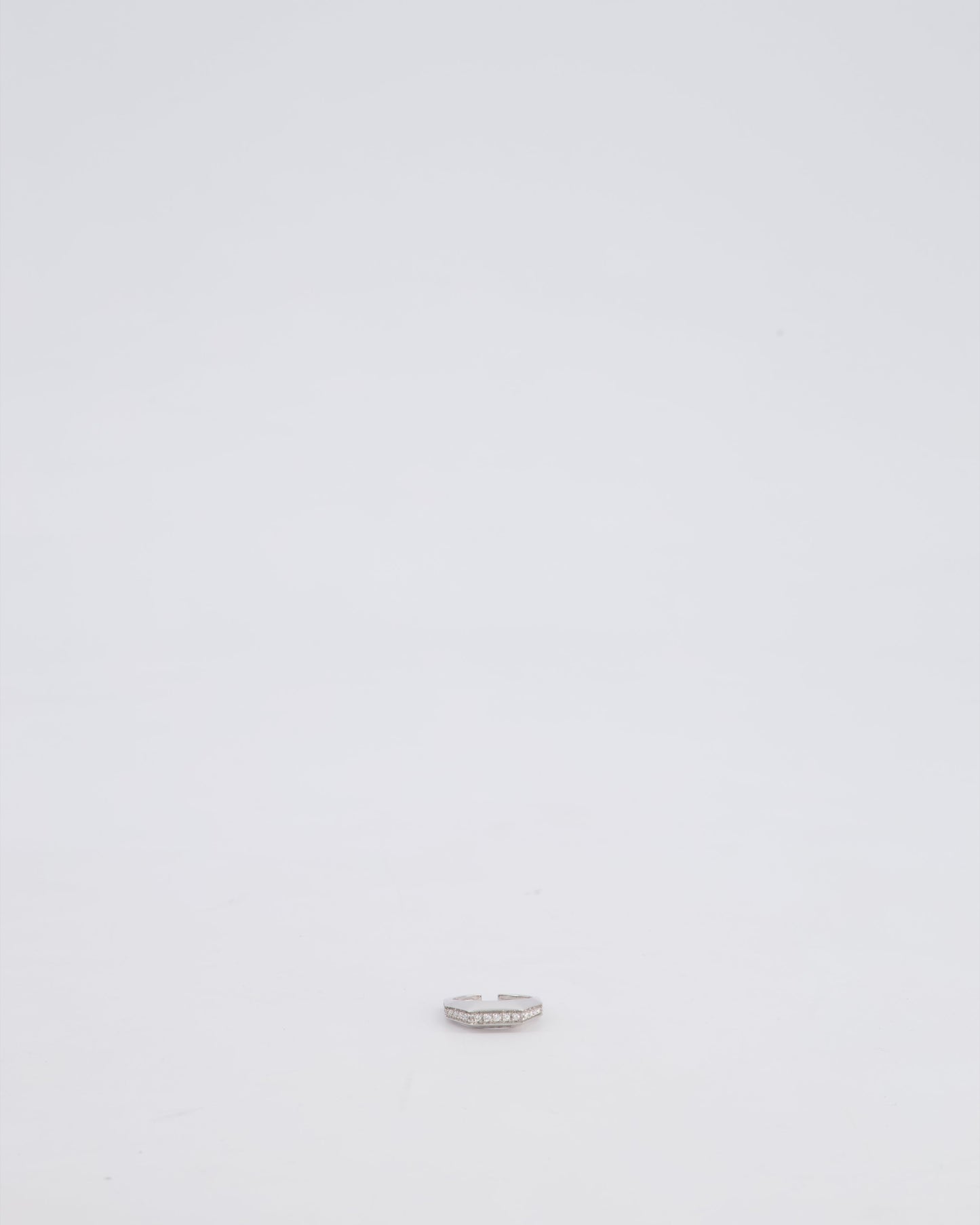 EŽra 18ct White Gold Ear Cuff With Diamonds