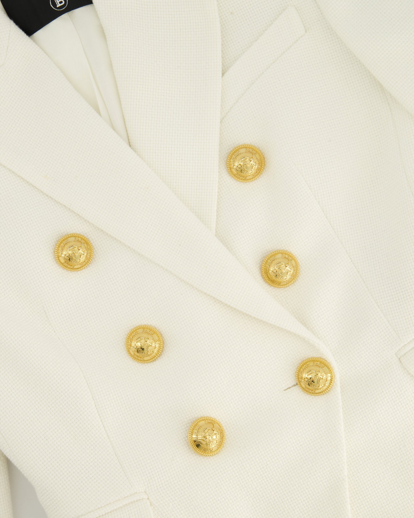 Balmain White Double Breasted Blazer Size FR 34 (UK 6)