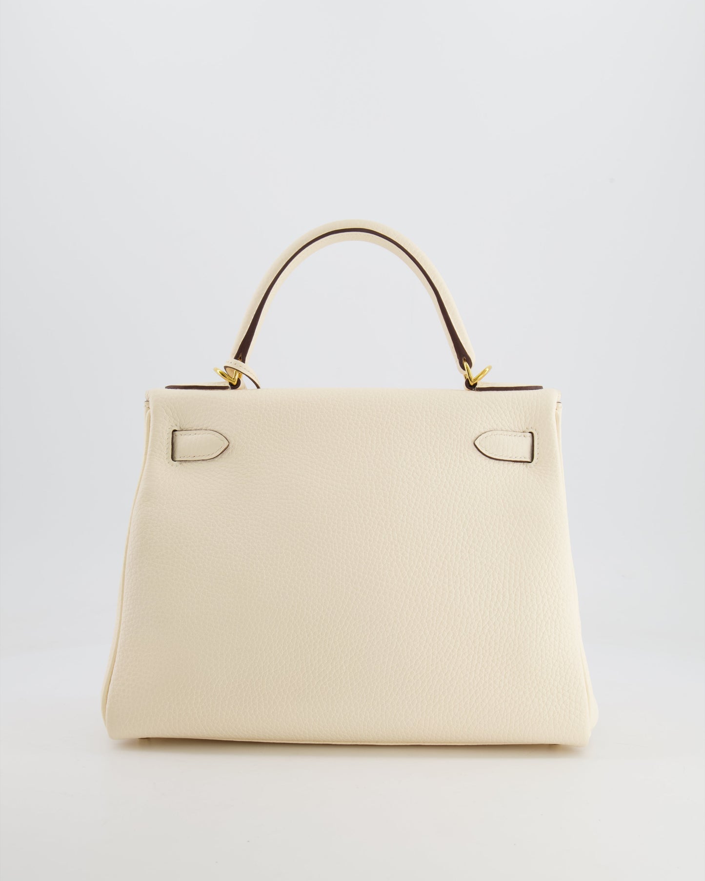 Herm�s Kelly 28 Retourne Bag in Nata Clemence Leather with Gold Hardware