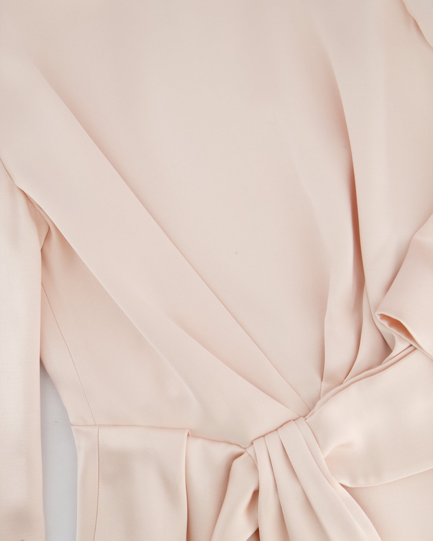 Christian Dior Pink Long Sleeve Top with Bow Detail and Matching Skirt Size FR 40 (UK 12)