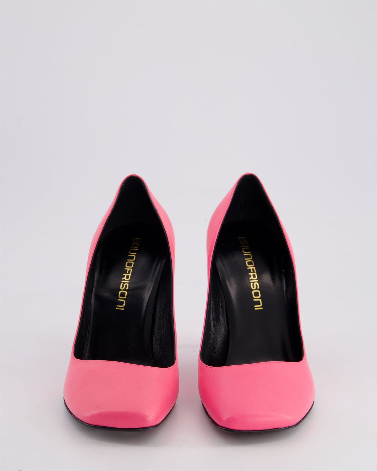 Brunofrisoni Hot Pink Leather Heels with Square Toe Size EU 38.5