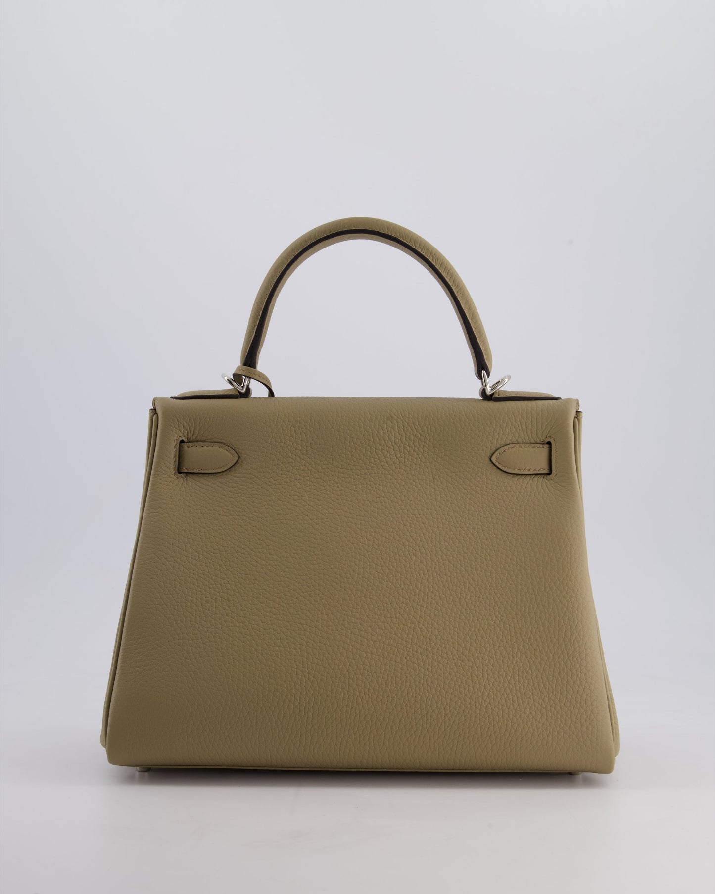 Herm�s Kelly 28 Retourne Bag in Beige Marfa Clemence Leather with Palladium Hardware