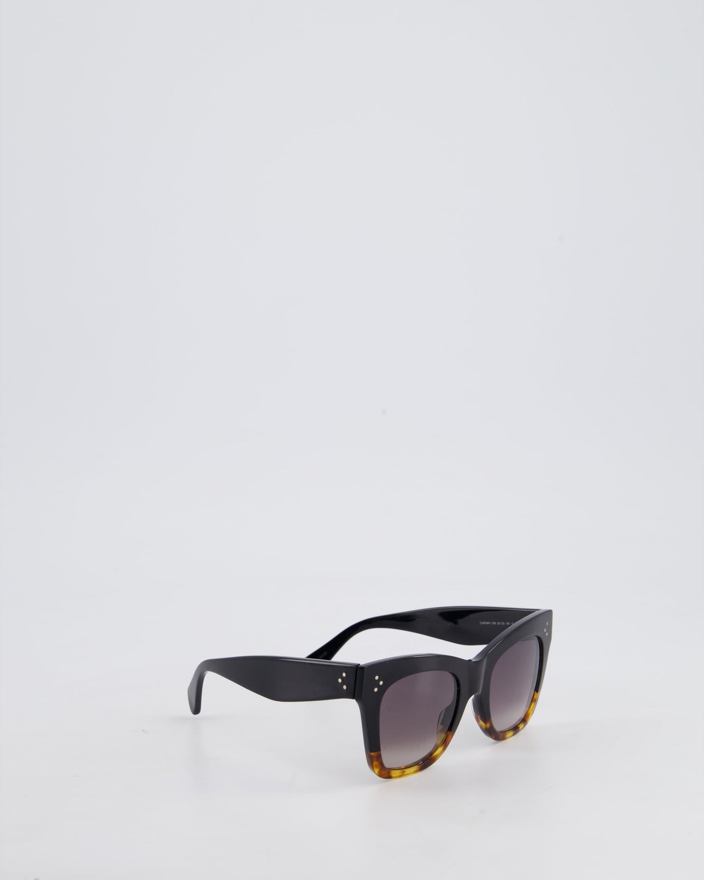 Celine D Frame Black and Tortoiseshell Large Square Sunglasses