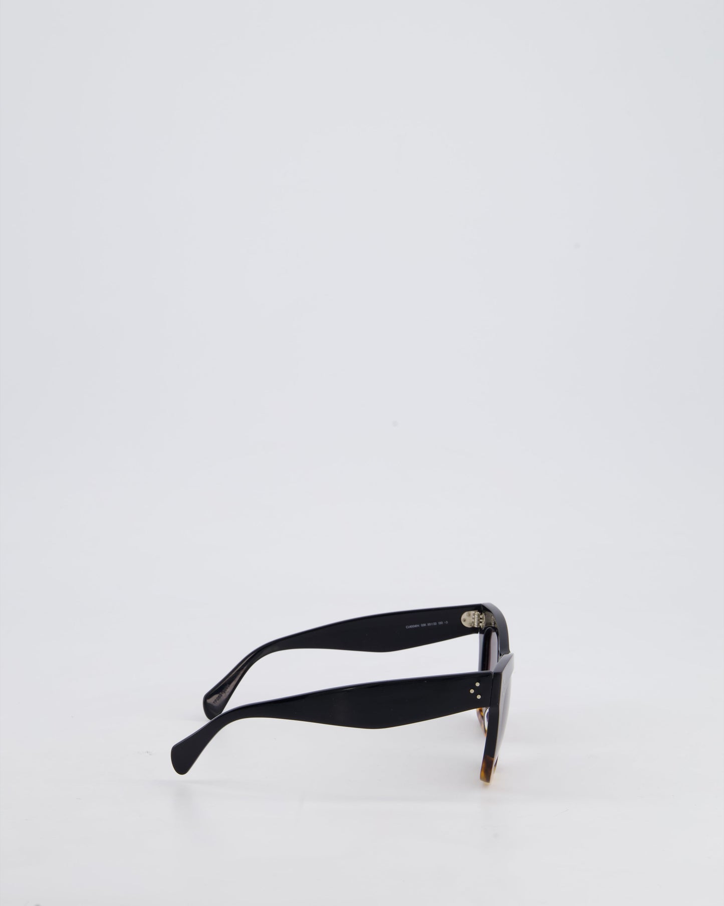 Celine D Frame Black and Tortoiseshell Large Square Sunglasses