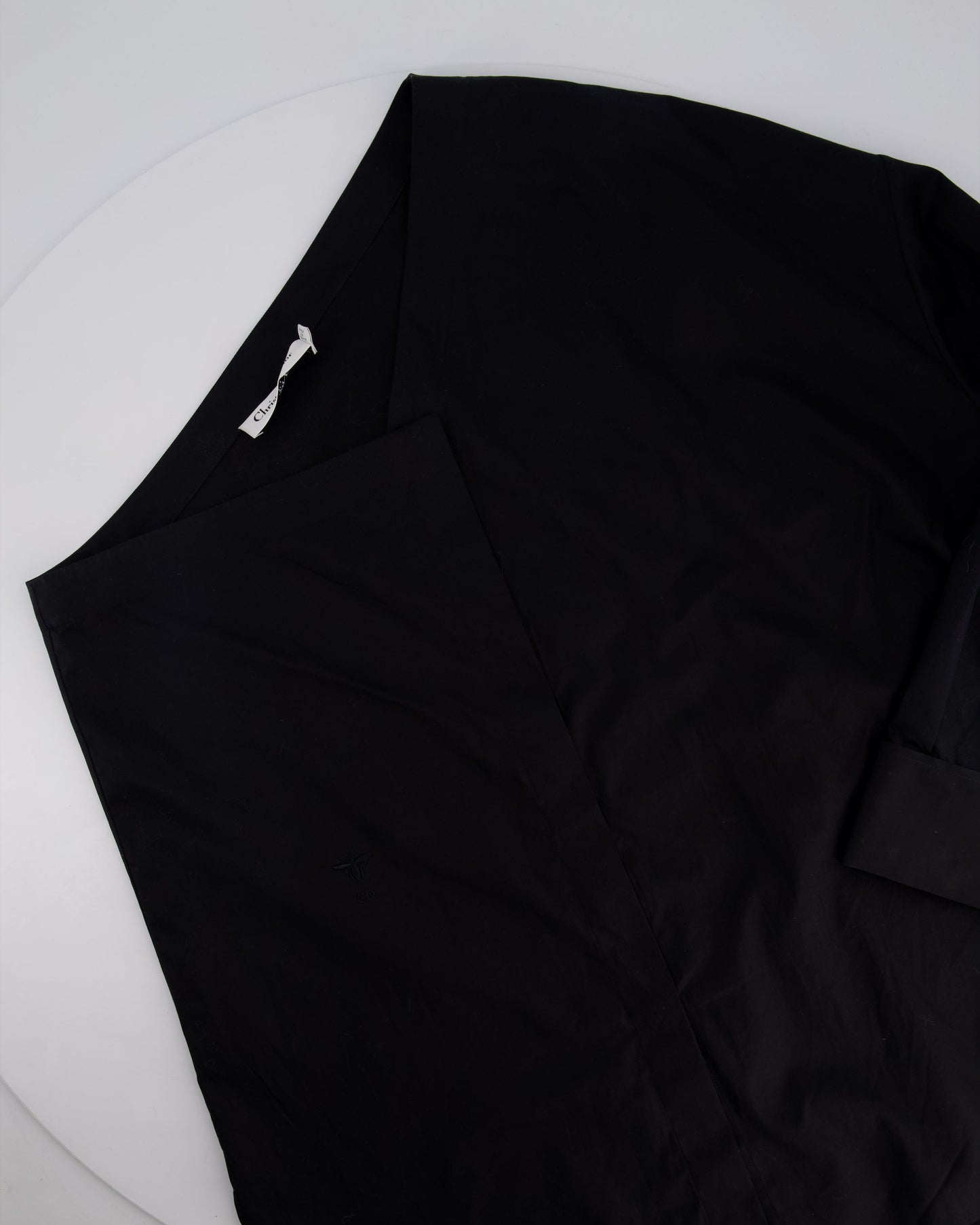 Christian Dior Black Cotton One Sleeve Top FR 38 (UK 10)