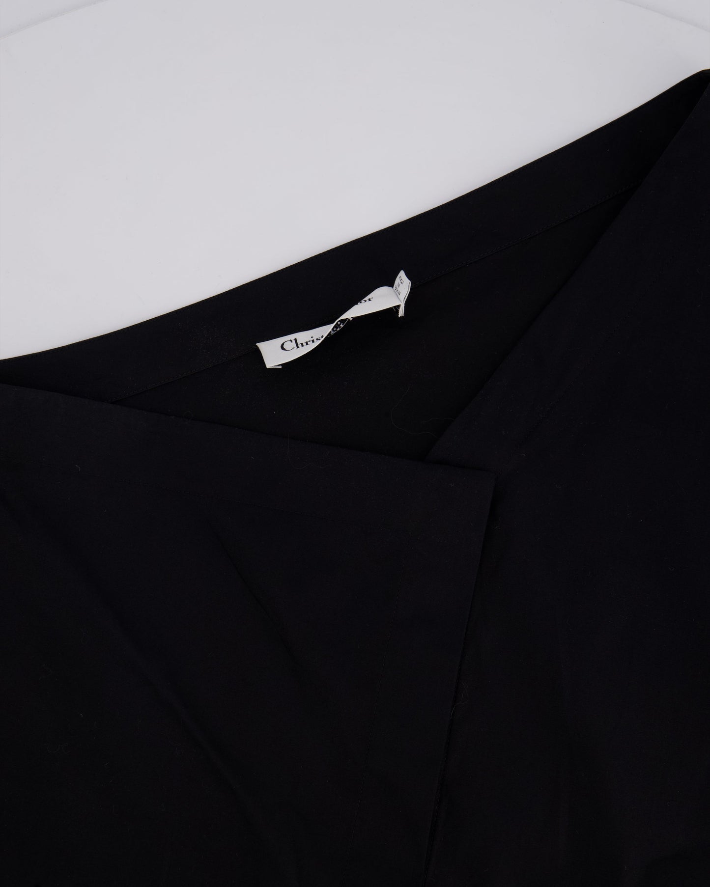 Christian Dior Black Cotton One Sleeve Top FR 38 (UK 10)