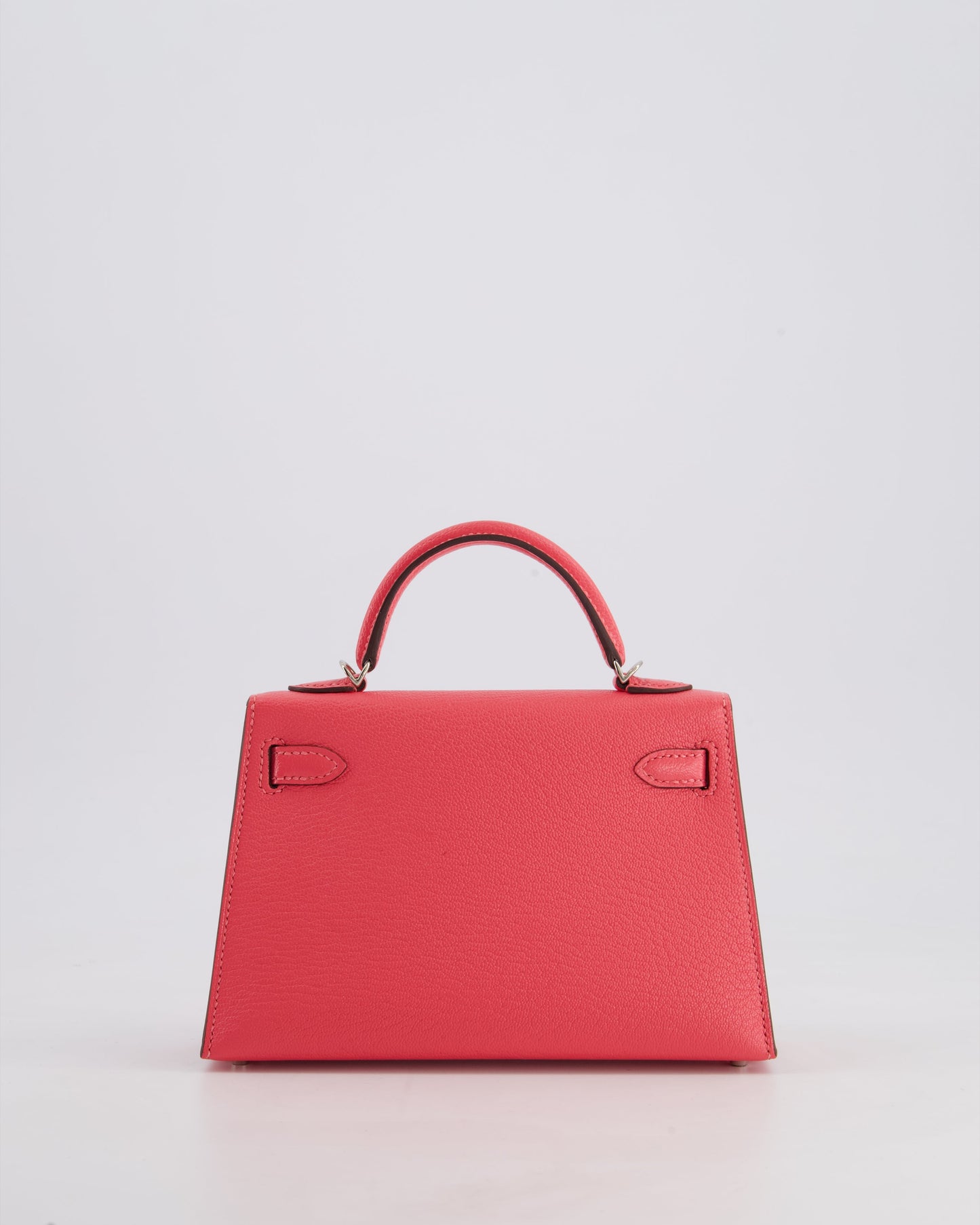 *HOT* Herm�s Mini Kelly II 20 Bag in Rose Lipstick Chevre Mysore Leather with Palladium Hardware