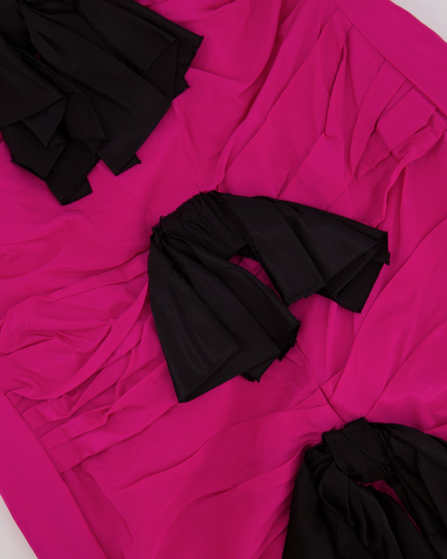 Carmen March Fucsia with Bows Sleeveless Dress Size 40 (UK12)