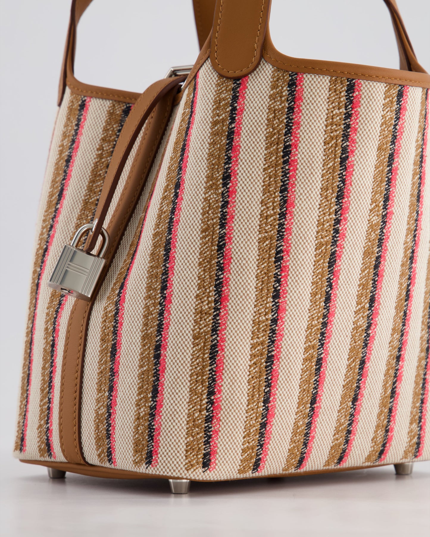 *RARE & HOT* The Elite Bags Picotin 18cm Broderie Couverture in Ecru, Beige, Fauve, Rose Pop Noir & Gold Swift Leather with Palladium Hardware