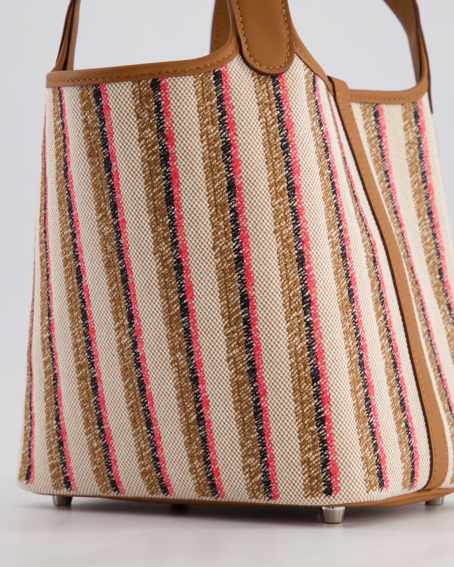 *RARE & HOT* The Elite Bags Picotin 18cm Broderie Couverture in Ecru, Beige, Fauve, Rose Pop Noir & Gold Swift Leather with Palladium Hardware