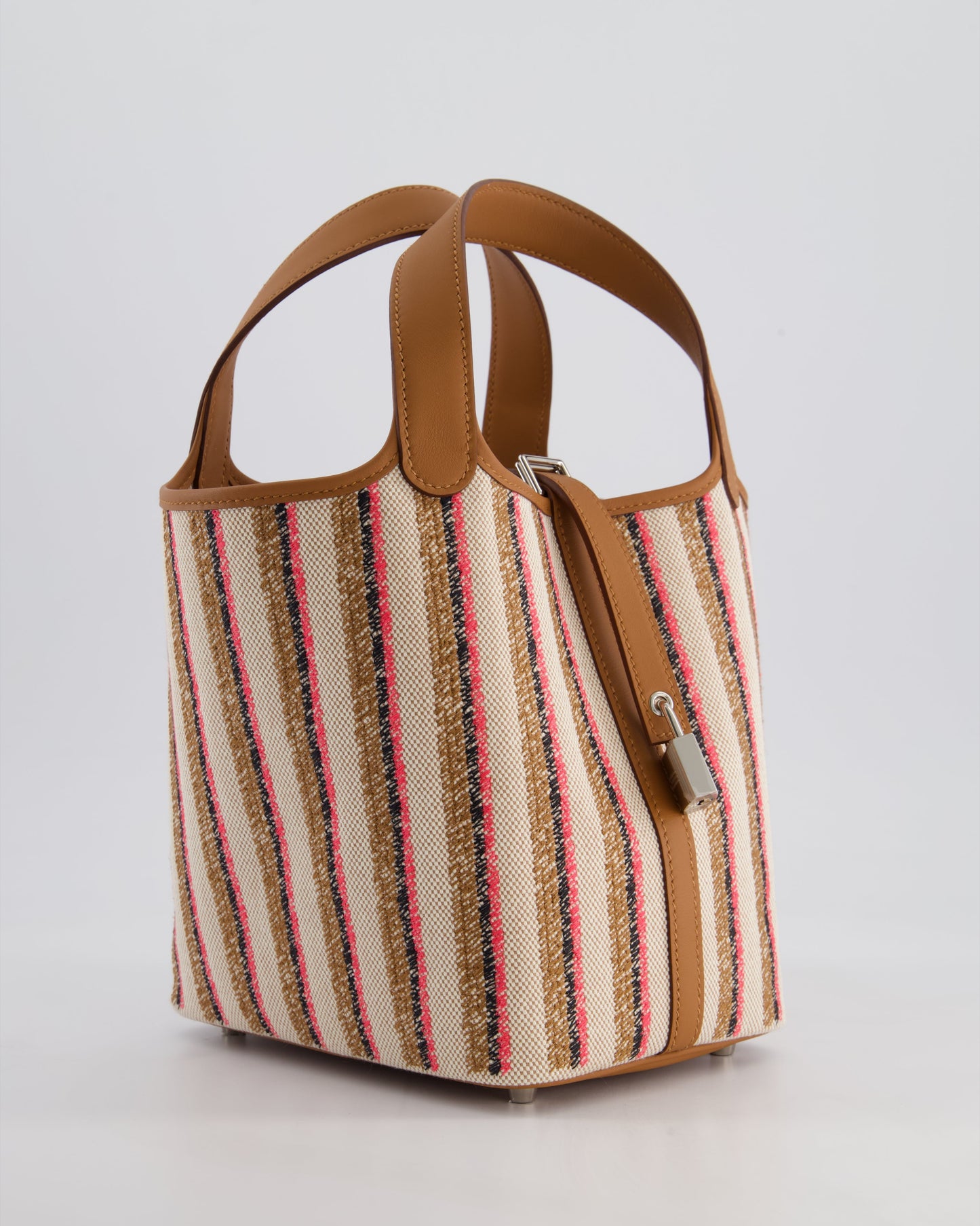 *RARE & HOT* The Elite Bags Picotin 18cm Broderie Couverture in Ecru, Beige, Fauve, Rose Pop Noir & Gold Swift Leather with Palladium Hardware