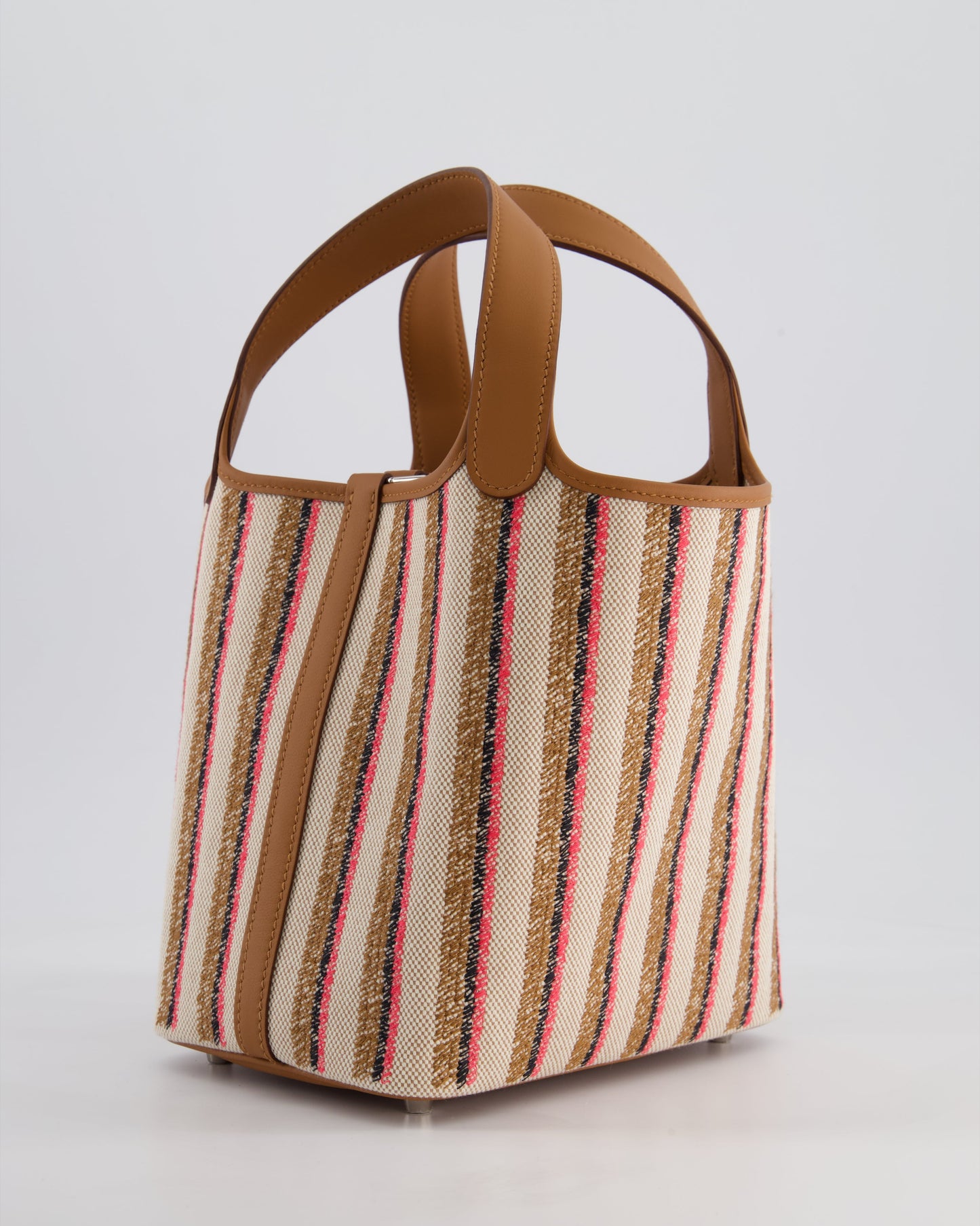 *RARE & HOT* The Elite Bags Picotin 18cm Broderie Couverture in Ecru, Beige, Fauve, Rose Pop Noir & Gold Swift Leather with Palladium Hardware