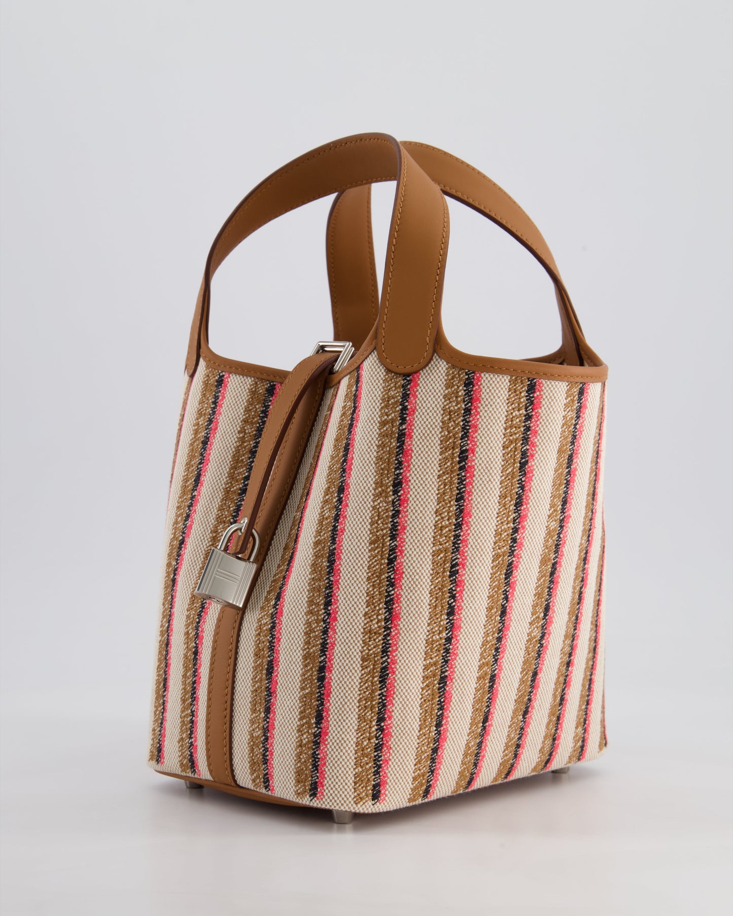 *RARE & HOT* The Elite Bags Picotin 18cm Broderie Couverture in Ecru, Beige, Fauve, Rose Pop Noir & Gold Swift Leather with Palladium Hardware