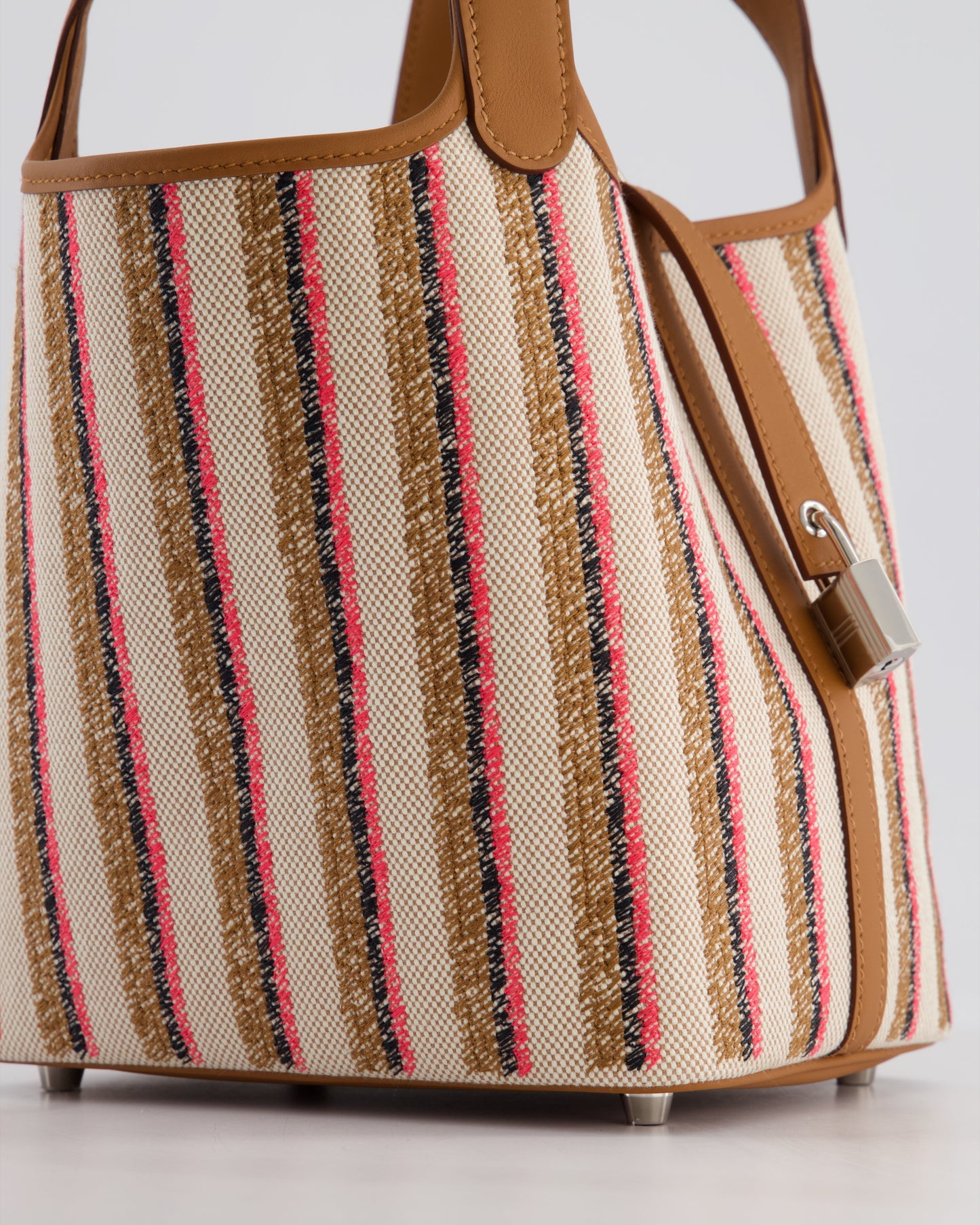 *RARE & HOT* The Elite Bags Picotin 18cm Broderie Couverture in Ecru, Beige, Fauve, Rose Pop Noir & Gold Swift Leather with Palladium Hardware