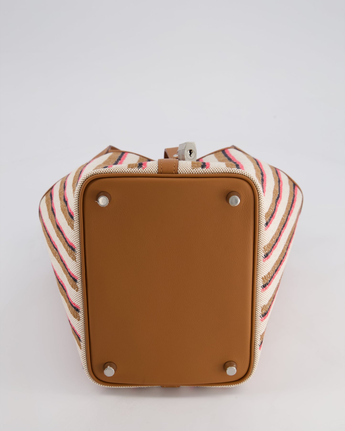 *RARE & HOT* The Elite Bags Picotin 18cm Broderie Couverture in Ecru, Beige, Fauve, Rose Pop Noir & Gold Swift Leather with Palladium Hardware