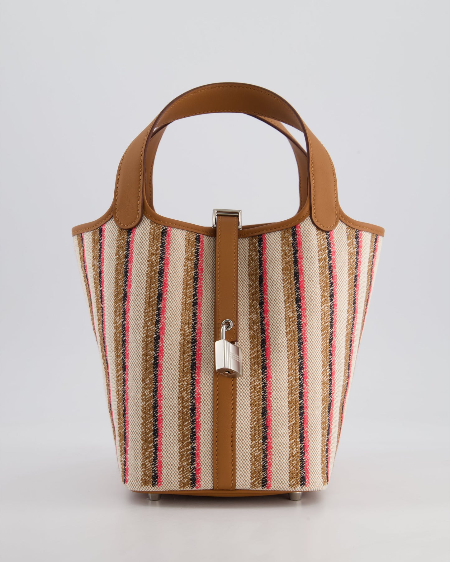 *RARE & HOT* The Elite Bags Picotin 18cm Broderie Couverture in Ecru, Beige, Fauve, Rose Pop Noir & Gold Swift Leather with Palladium Hardware