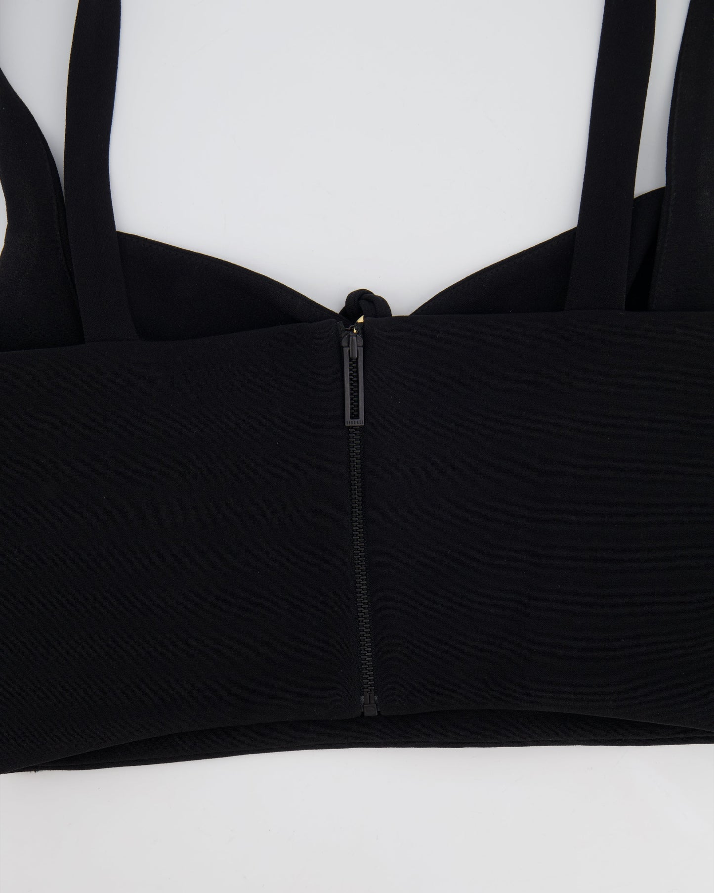 Dion Lee Black Top with Metal and Cut Out Details Size FR 36 (UK 8)