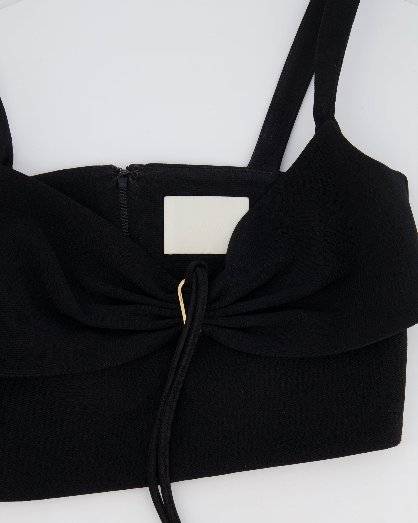 Dion Lee Black Top with Metal and Cut Out Details Size FR 36 (UK 8)