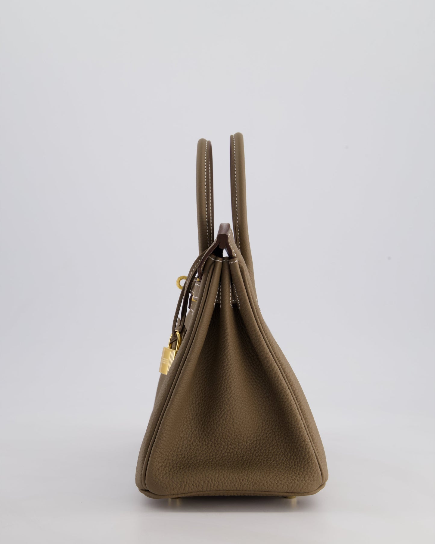 Hermès Birkin Retourne 25cm Bag in Etoupe Togo Leather with Gold Hardware