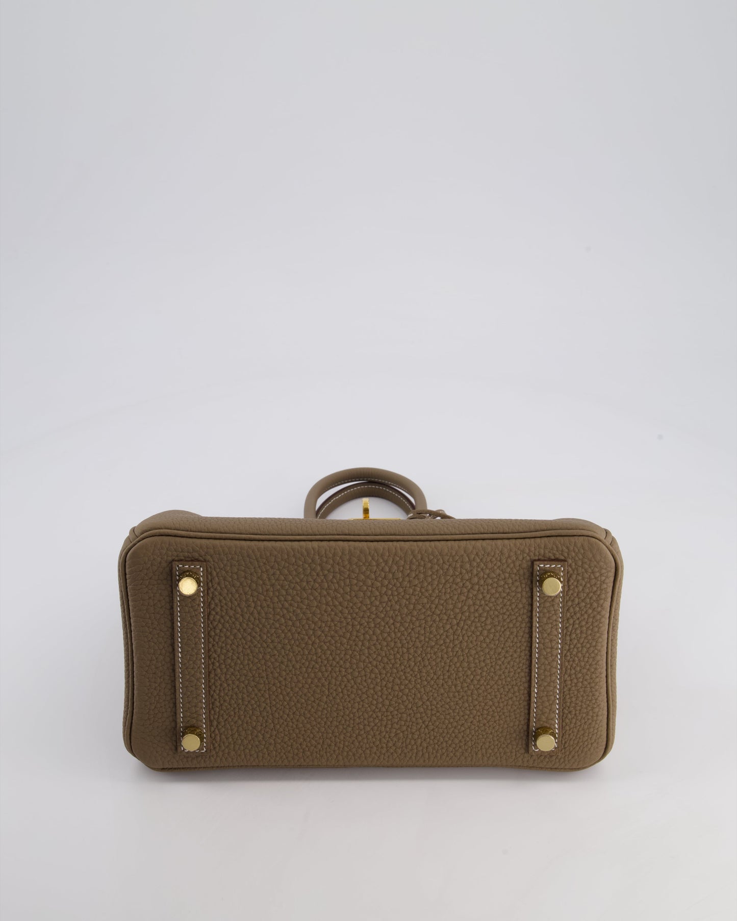 Hermès Birkin Retourne 25cm Bag in Etoupe Togo Leather with Gold Hardware