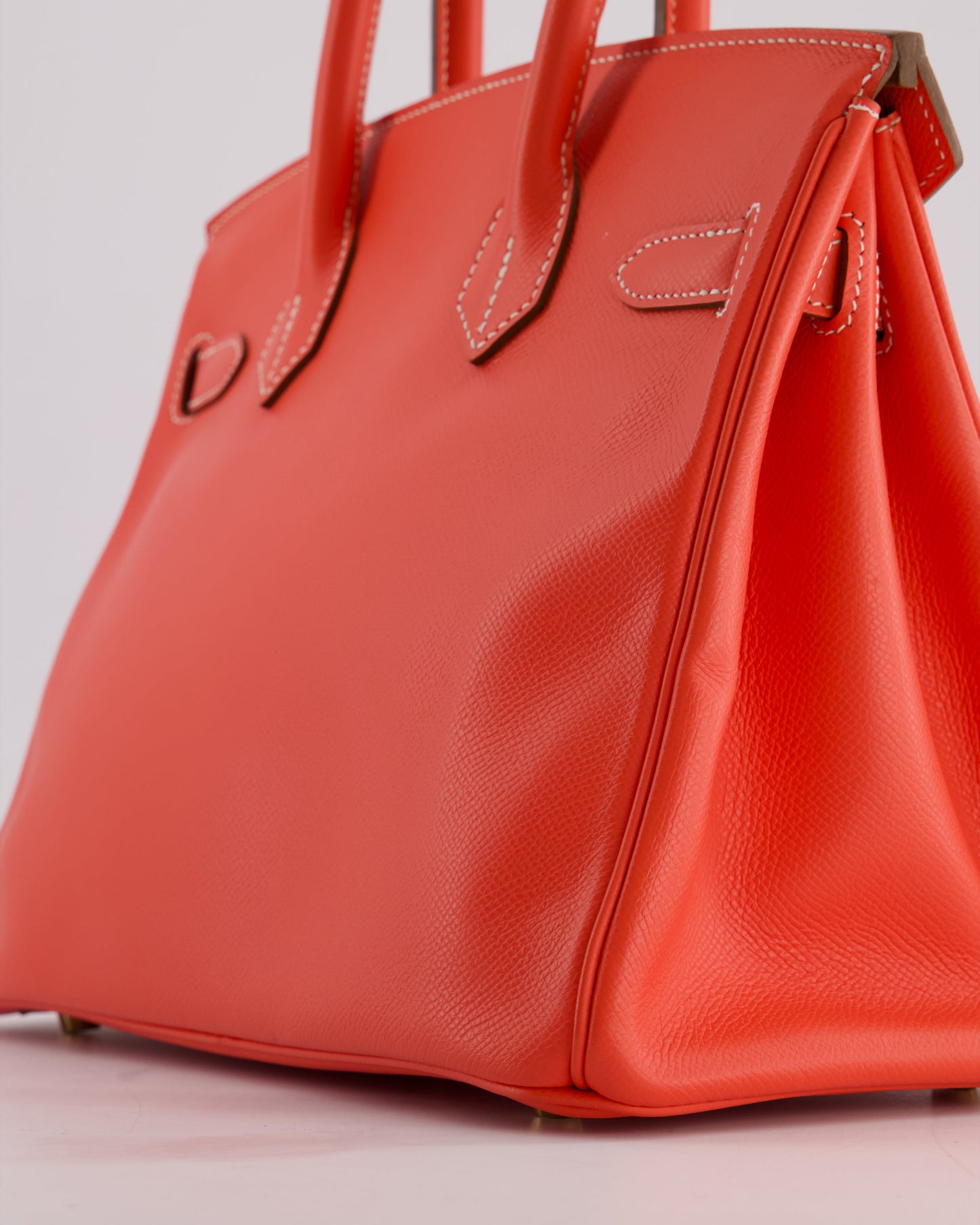 *HOT* Herm�s Candy Birkin 30 Retourne Verso Bag in Rose Jaipur Epsom Leather, Gold Ch�vre Interior with Permabrass Hardware