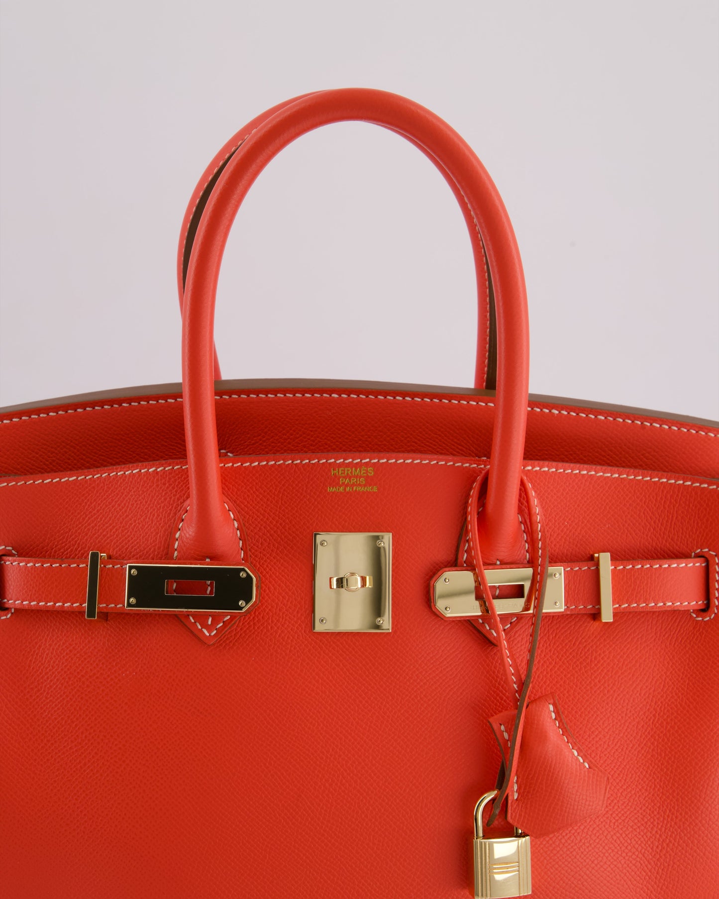 *HOT* Herm�s Candy Birkin 30 Retourne Verso Bag in Rose Jaipur Epsom Leather, Gold Ch�vre Interior with Permabrass Hardware