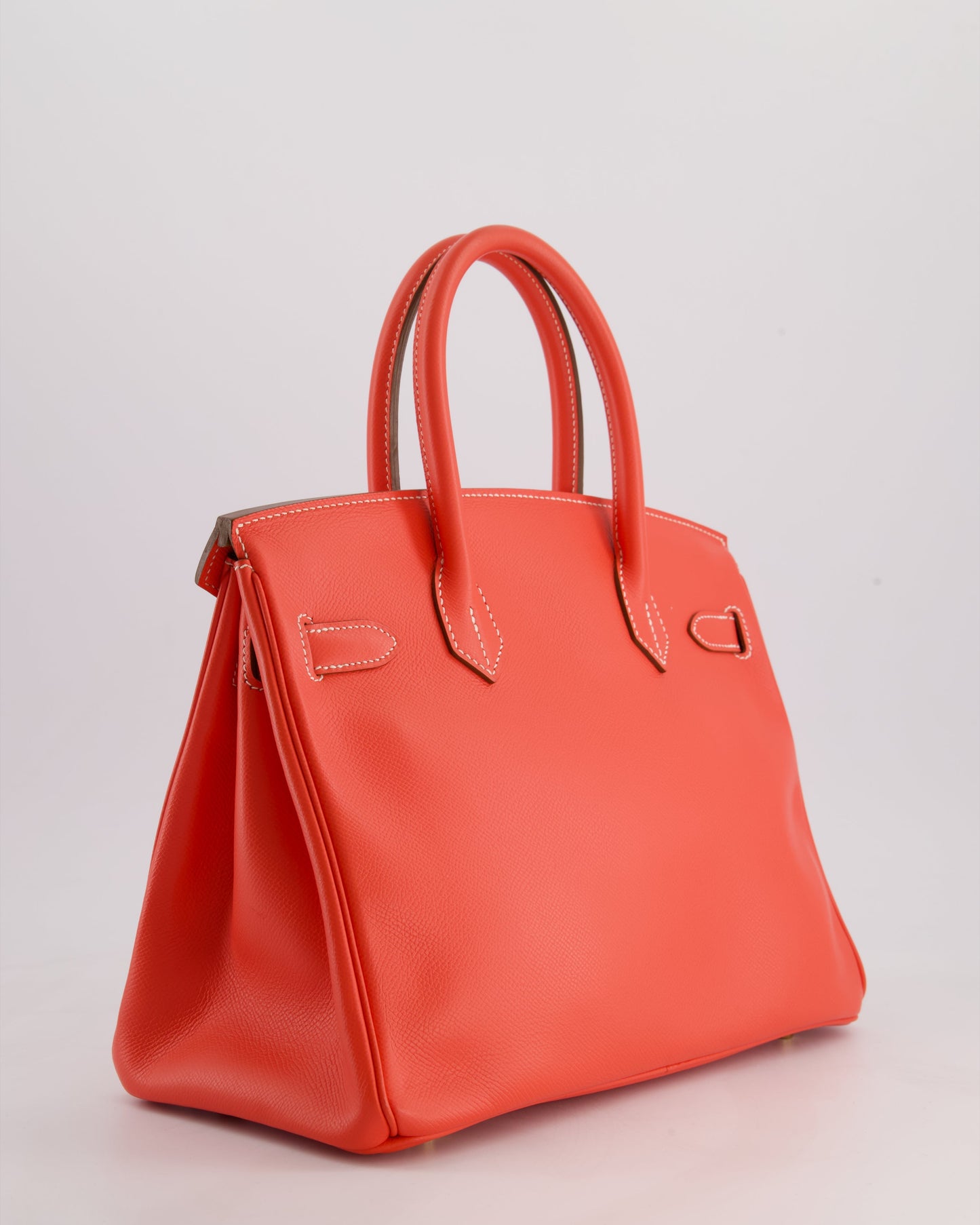 *HOT* Herm�s Candy Birkin 30 Retourne Verso Bag in Rose Jaipur Epsom Leather, Gold Ch�vre Interior with Permabrass Hardware