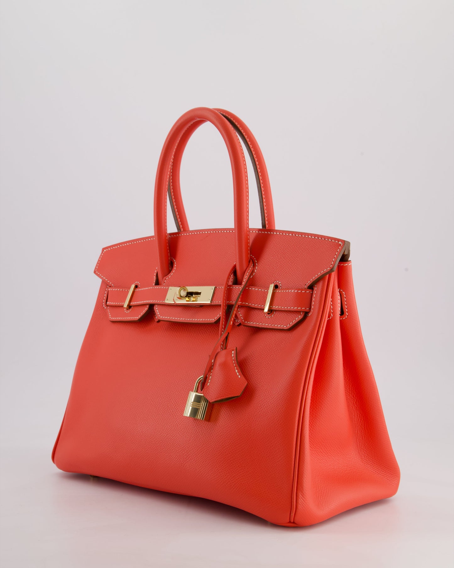 *HOT* Herm�s Candy Birkin 30 Retourne Verso Bag in Rose Jaipur Epsom Leather, Gold Ch�vre Interior with Permabrass Hardware