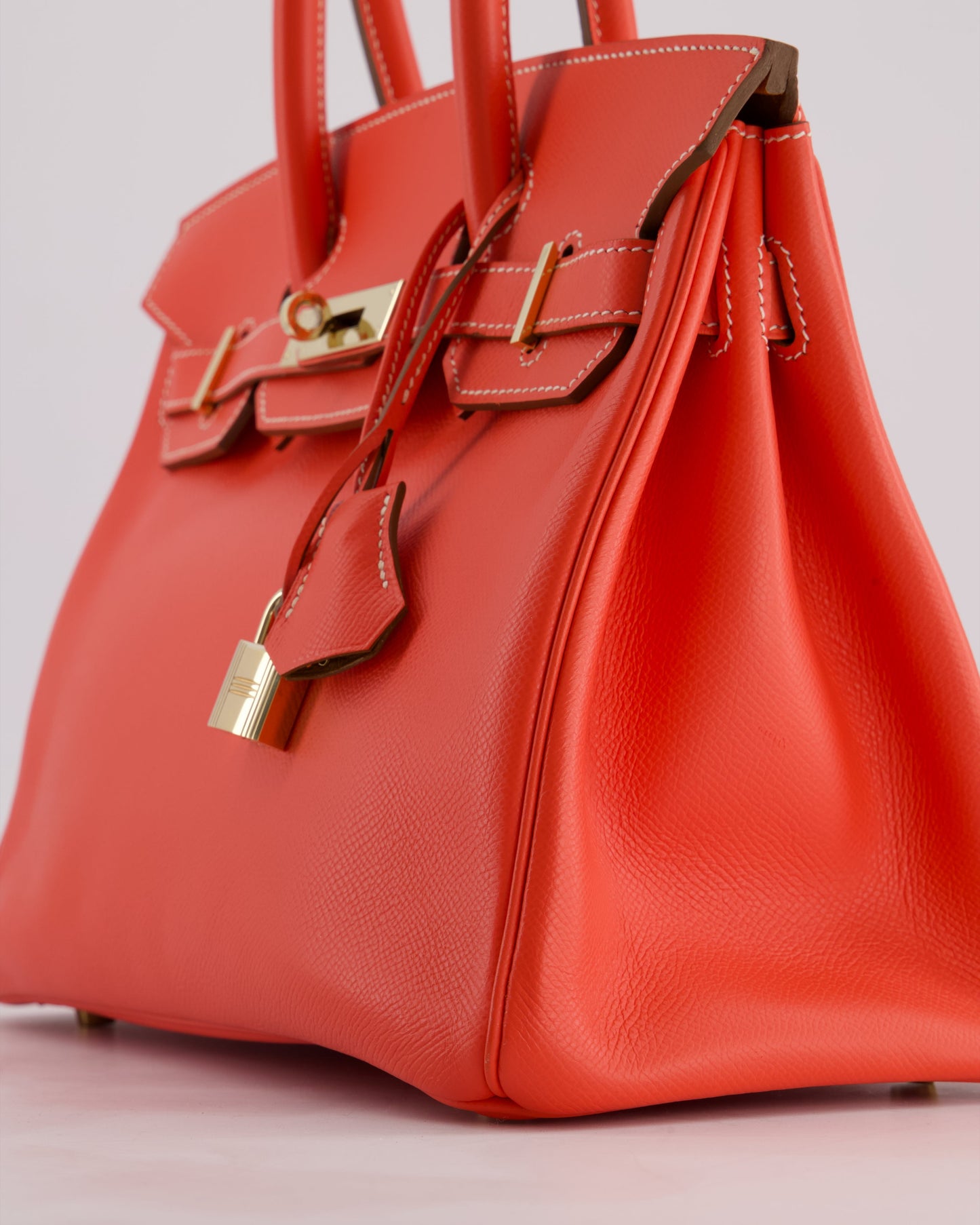 *HOT* Herm�s Candy Birkin 30 Retourne Verso Bag in Rose Jaipur Epsom Leather, Gold Ch�vre Interior with Permabrass Hardware