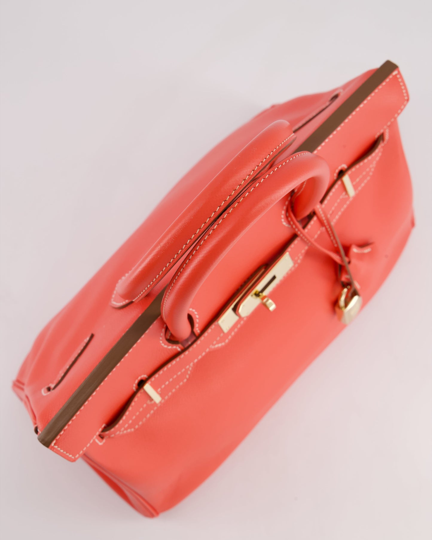 *HOT* Herm�s Candy Birkin 30 Retourne Verso Bag in Rose Jaipur Epsom Leather, Gold Ch�vre Interior with Permabrass Hardware