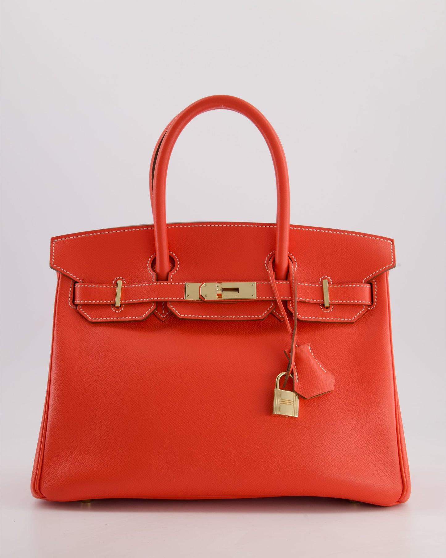 *HOT* Herm�s Candy Birkin 30 Retourne Verso Bag in Rose Jaipur Epsom Leather, Gold Ch�vre Interior with Permabrass Hardware