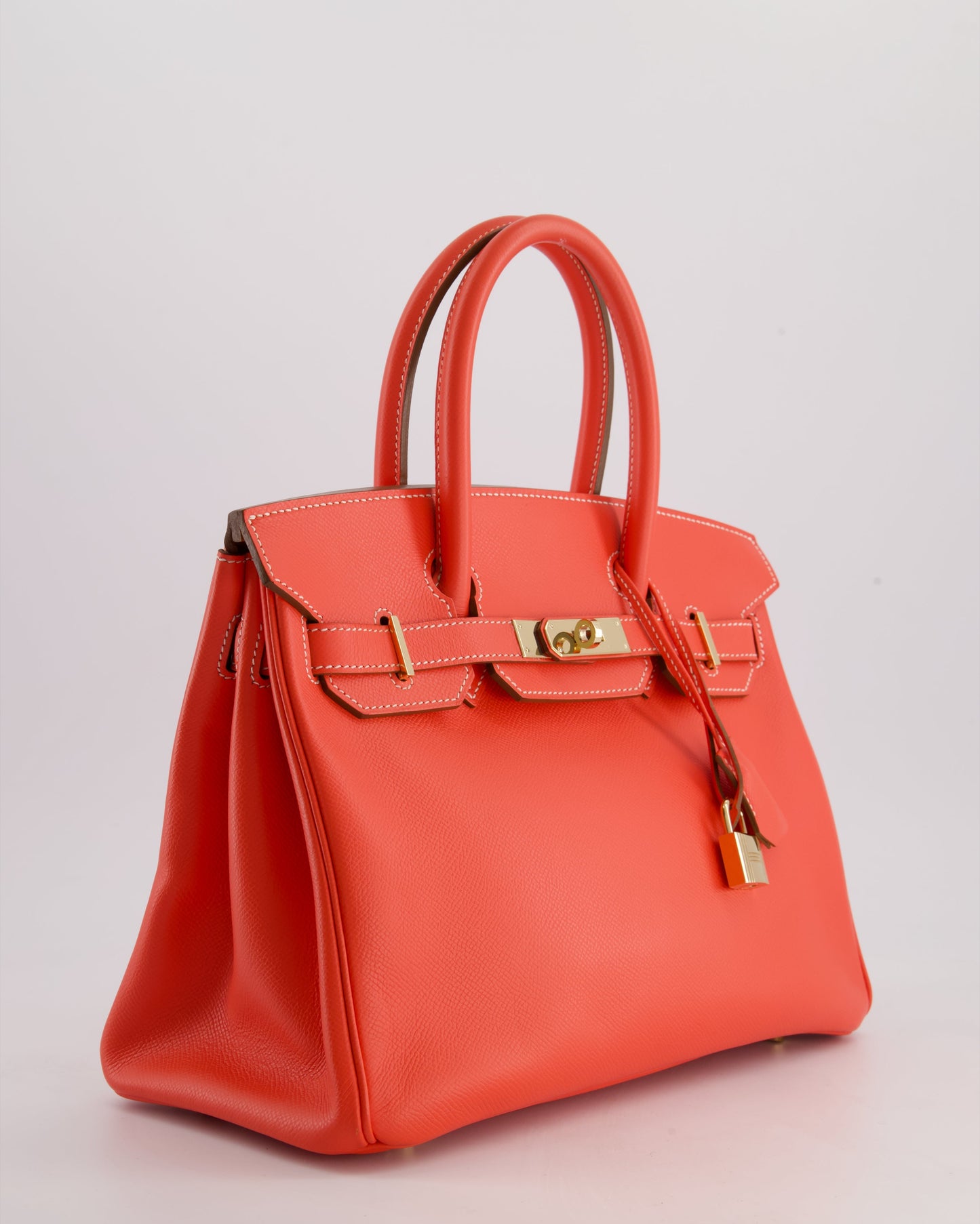 *HOT* Herm�s Candy Birkin 30 Retourne Verso Bag in Rose Jaipur Epsom Leather, Gold Ch�vre Interior with Permabrass Hardware