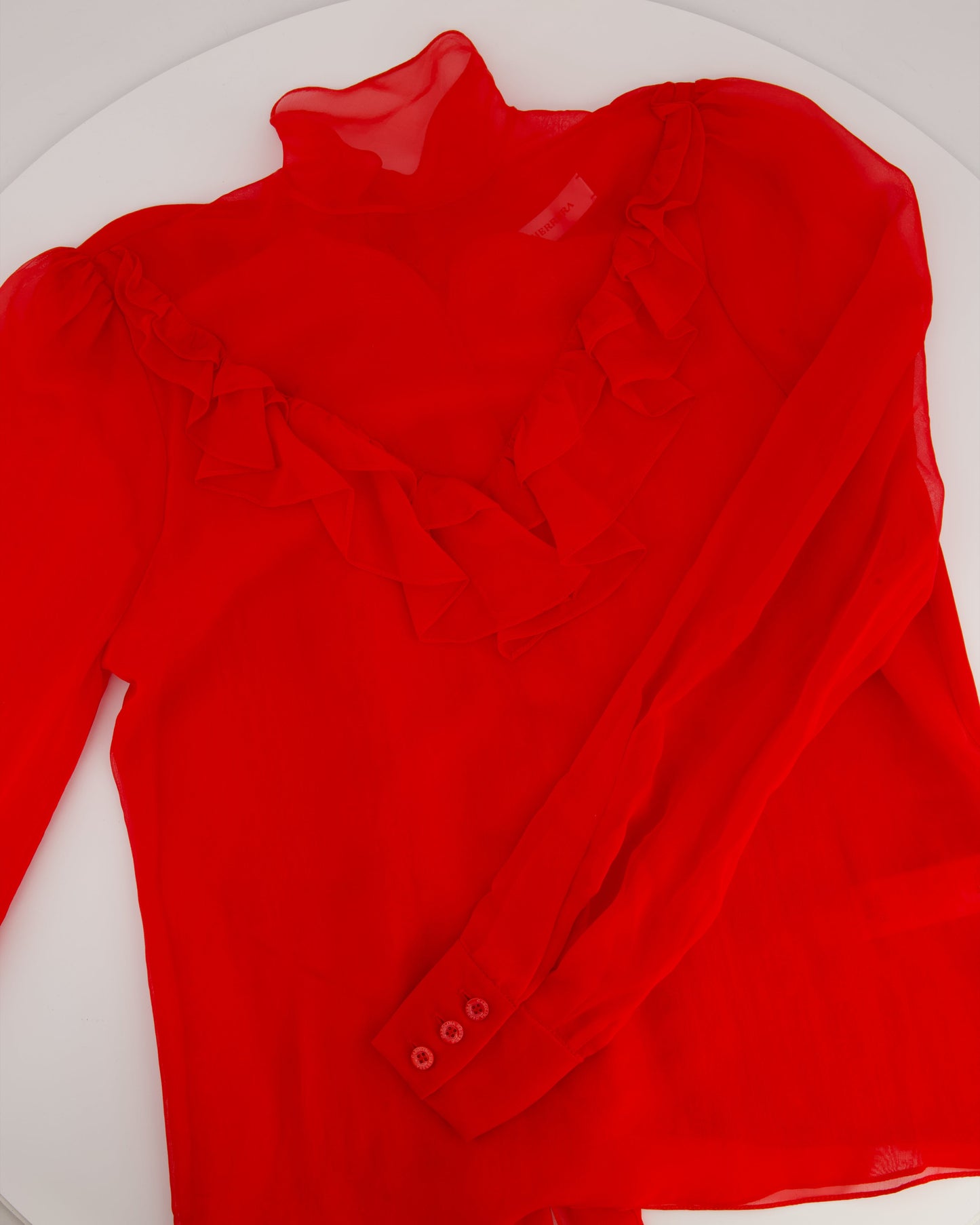 *CURRENT SEASON* Carolina Herrera Red Three Piece Tro rs, Jacket and Blo  Set Size US 0 (UK 4)
