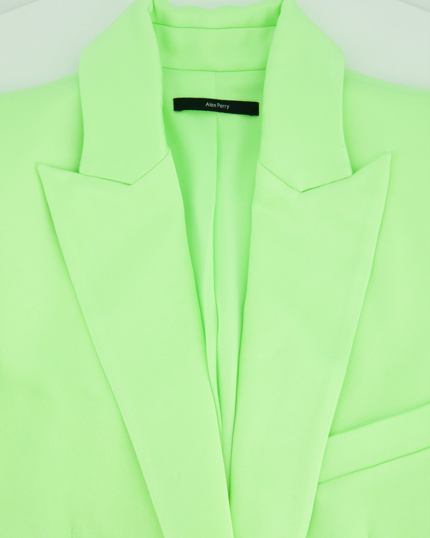 Alex Perry Neon Green Blazer and Tailored Wide Leg Tro rs Set Size UK 8