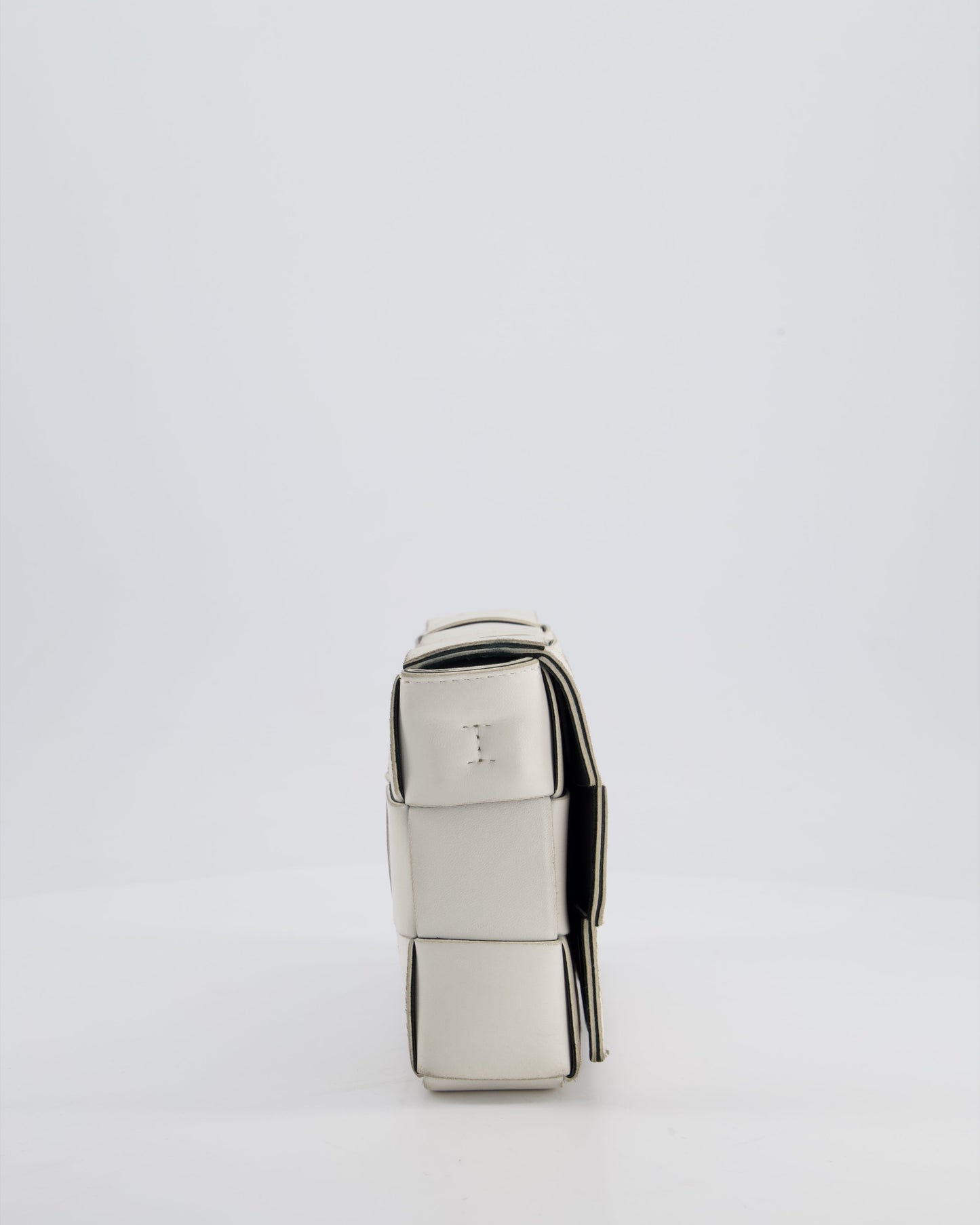 Bottega Veneta Off White Small Cassette Intrecciato Leather Bag RRP £1,970