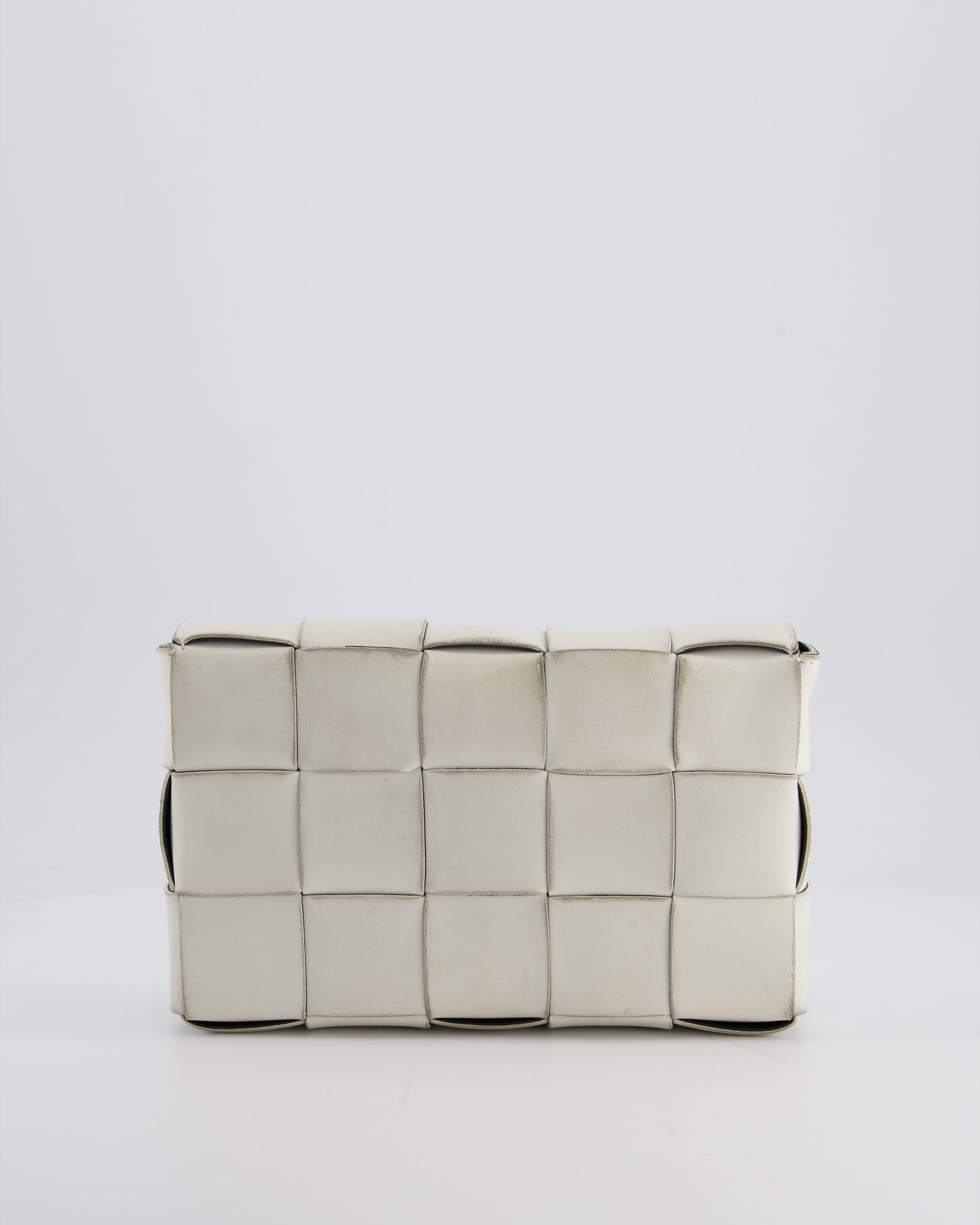 Bottega Veneta Off White Small Cassette Intrecciato Leather Bag RRP £1,970