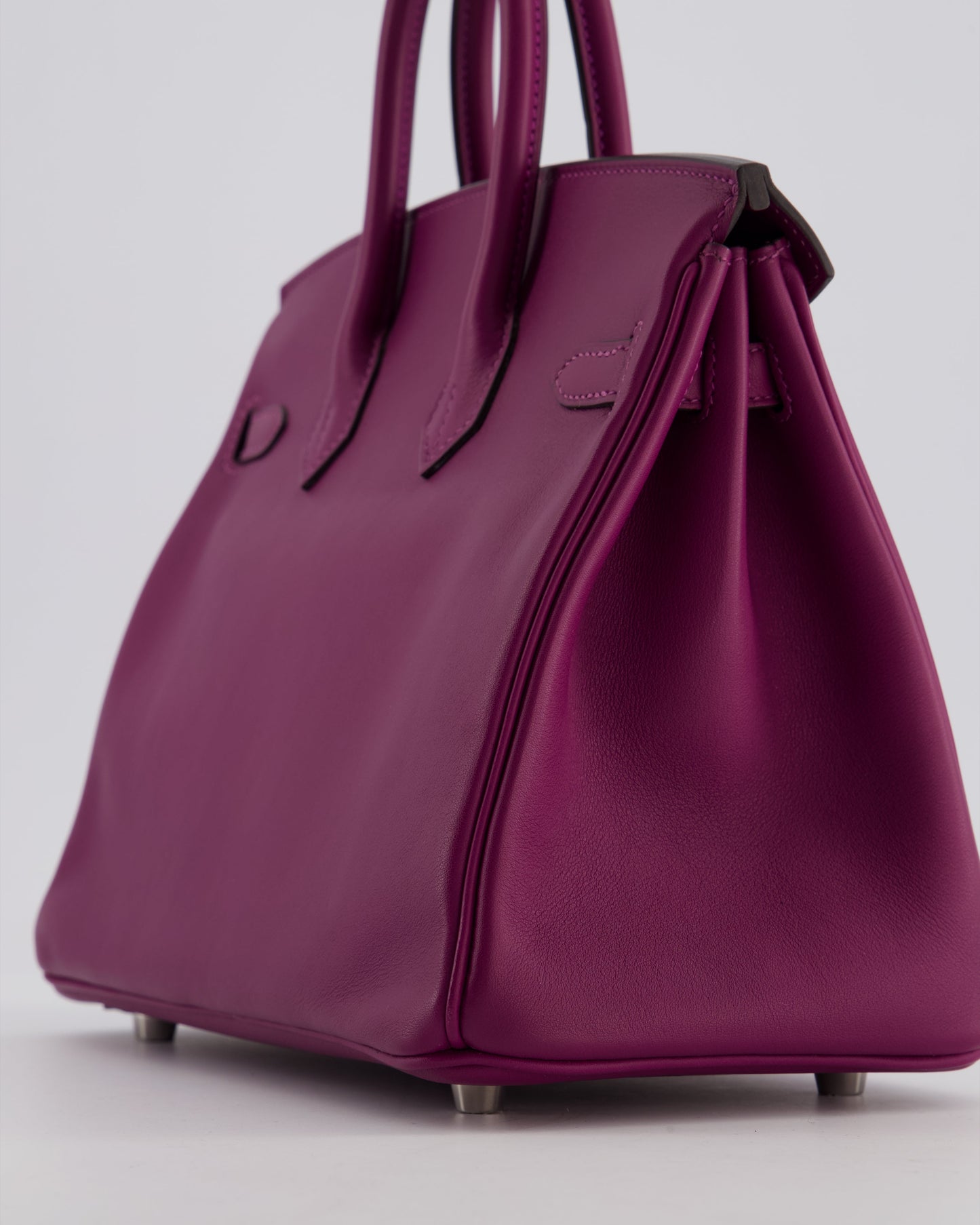 *FIRE PRICE* Herm�s Birkin 25 Retourne Bag in Anemone Swift Leather with Palladium Hardware