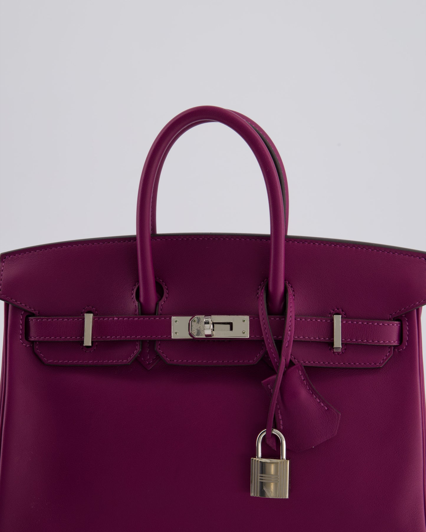 *FIRE PRICE* Herm�s Birkin 25 Retourne Bag in Anemone Swift Leather with Palladium Hardware